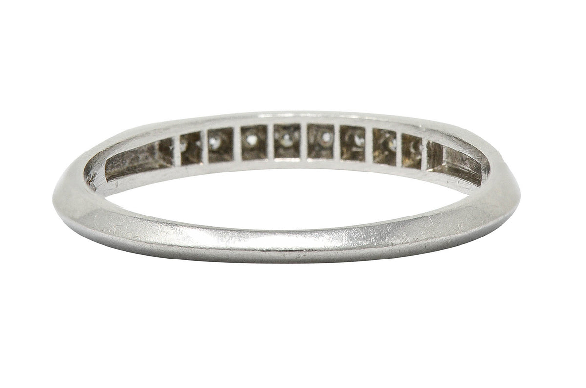 C.D. Peacock Art Deco Diamond Platinum Channel Band RingRing - Wilson's Estate Jewelry