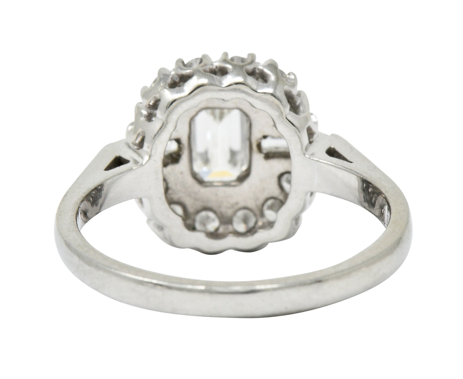 1950's Mid-Century 1.21 CTW Diamond Platinum Cluster RingRing - Wilson's Estate Jewelry