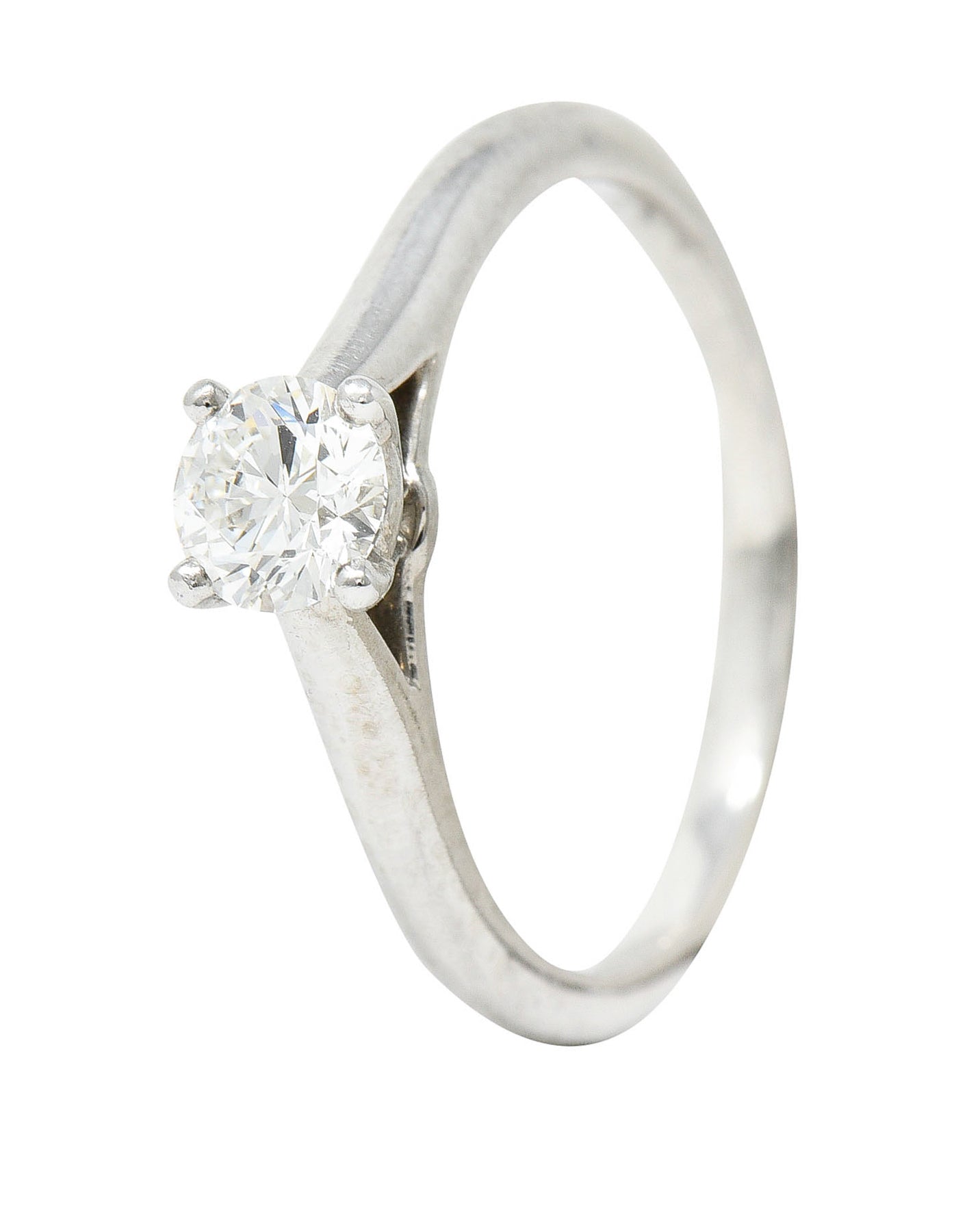 Cartier 0.53 CTW Diamond Platinum Engagement Ring GIARing - Wilson's Estate Jewelry