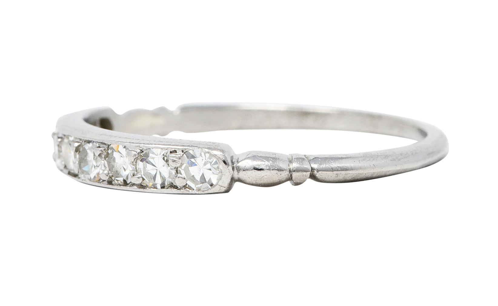 Art Deco 0.35 CTW Diamond Platinum Band Ring Circa 1930Ring - Wilson's Estate Jewelry