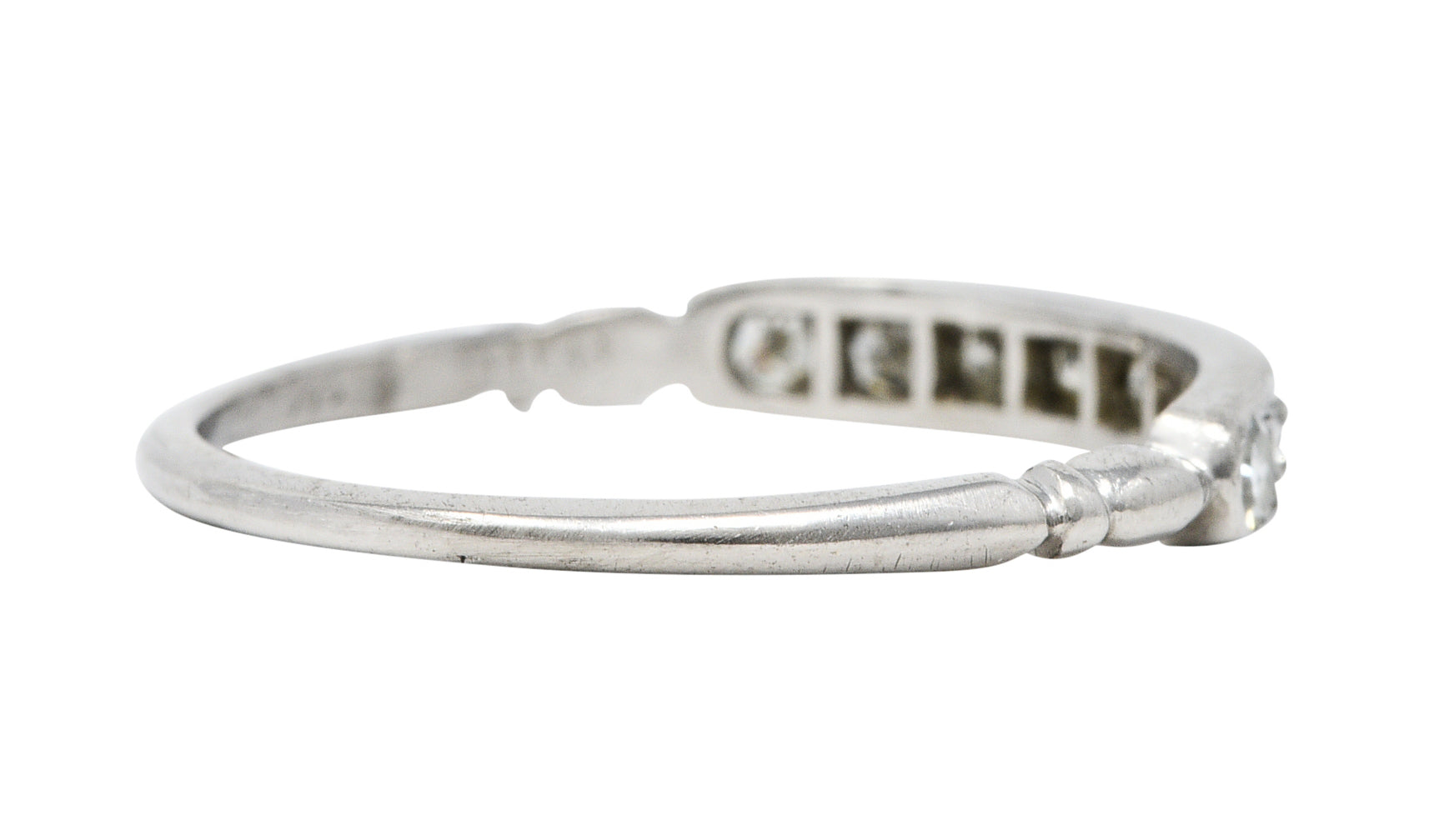 Art Deco 0.35 CTW Diamond Platinum Band Ring Circa 1930Ring - Wilson's Estate Jewelry