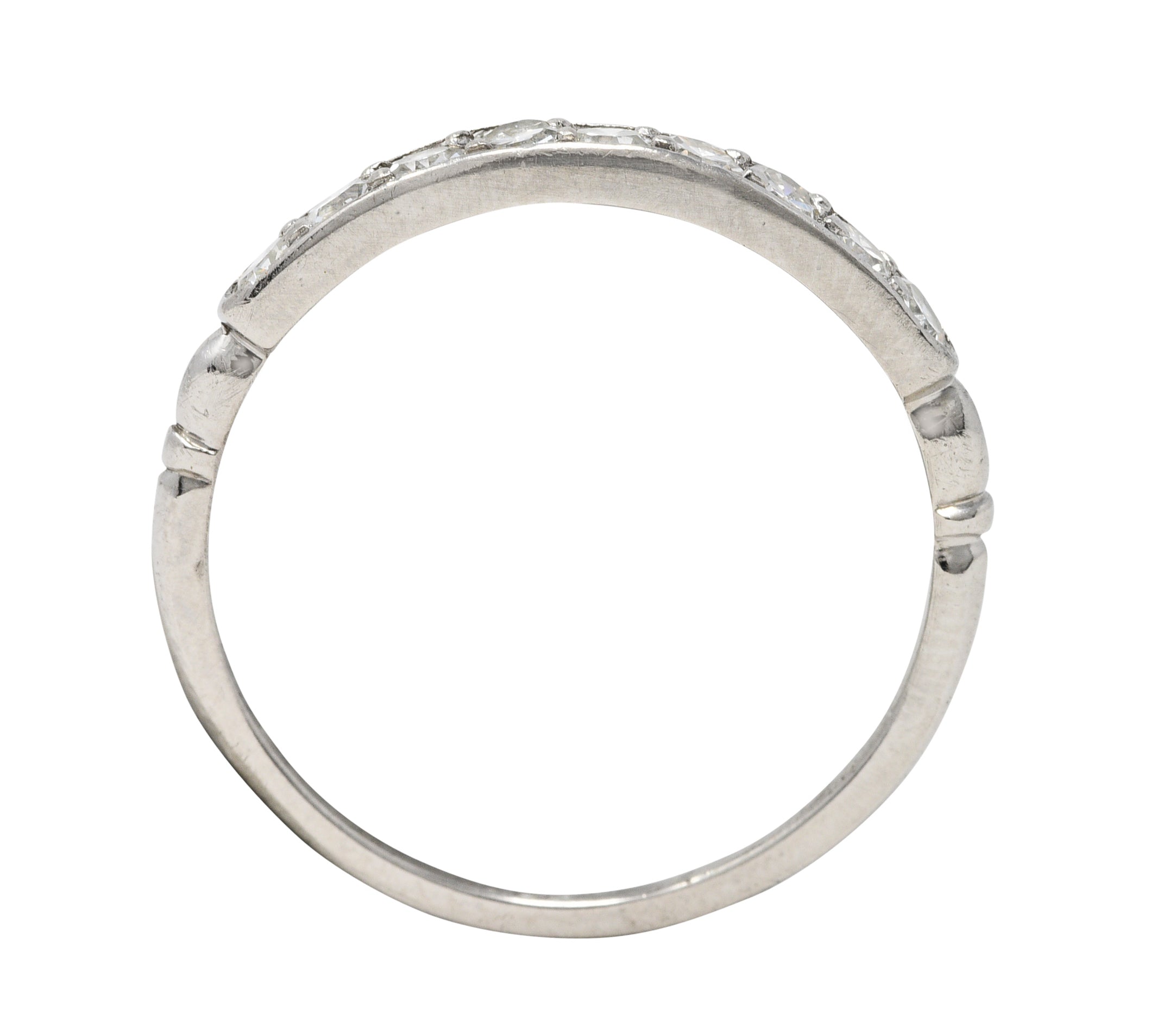 Art Deco 0.35 CTW Diamond Platinum Band Ring Circa 1930Ring - Wilson's Estate Jewelry