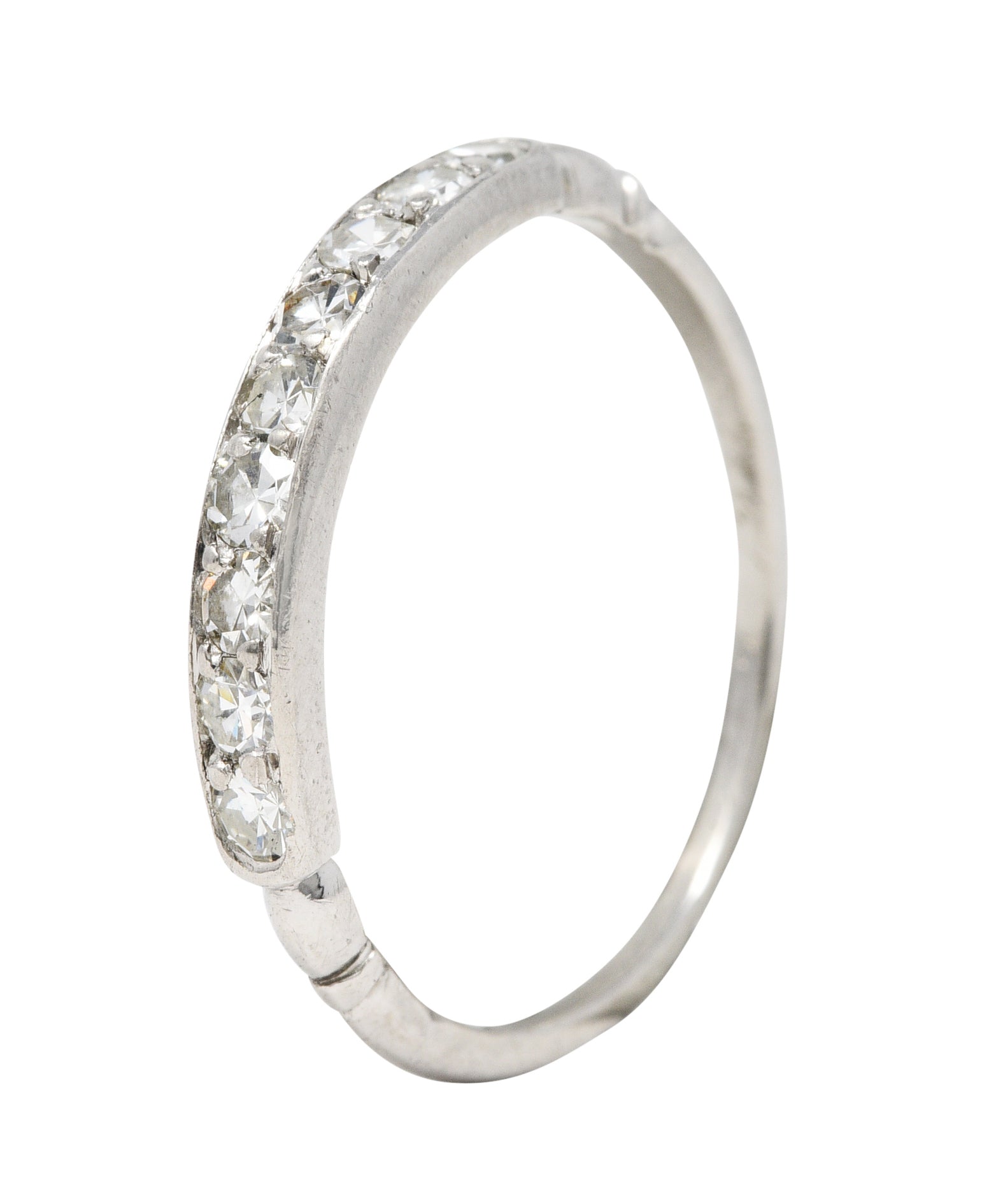 Art Deco 0.35 CTW Diamond Platinum Band Ring Circa 1930Ring - Wilson's Estate Jewelry