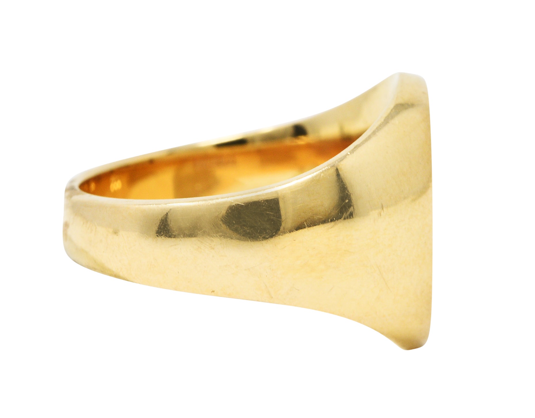 Tiffany & Co. Retro 14 Karat Gold Heraldry Swan Unisex Signet RingRing - Wilson's Estate Jewelry