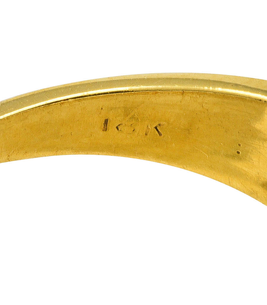 Vintage 0.55 CTW Diamond 18 Karat Gold Split Band RingRing - Wilson's Estate Jewelry