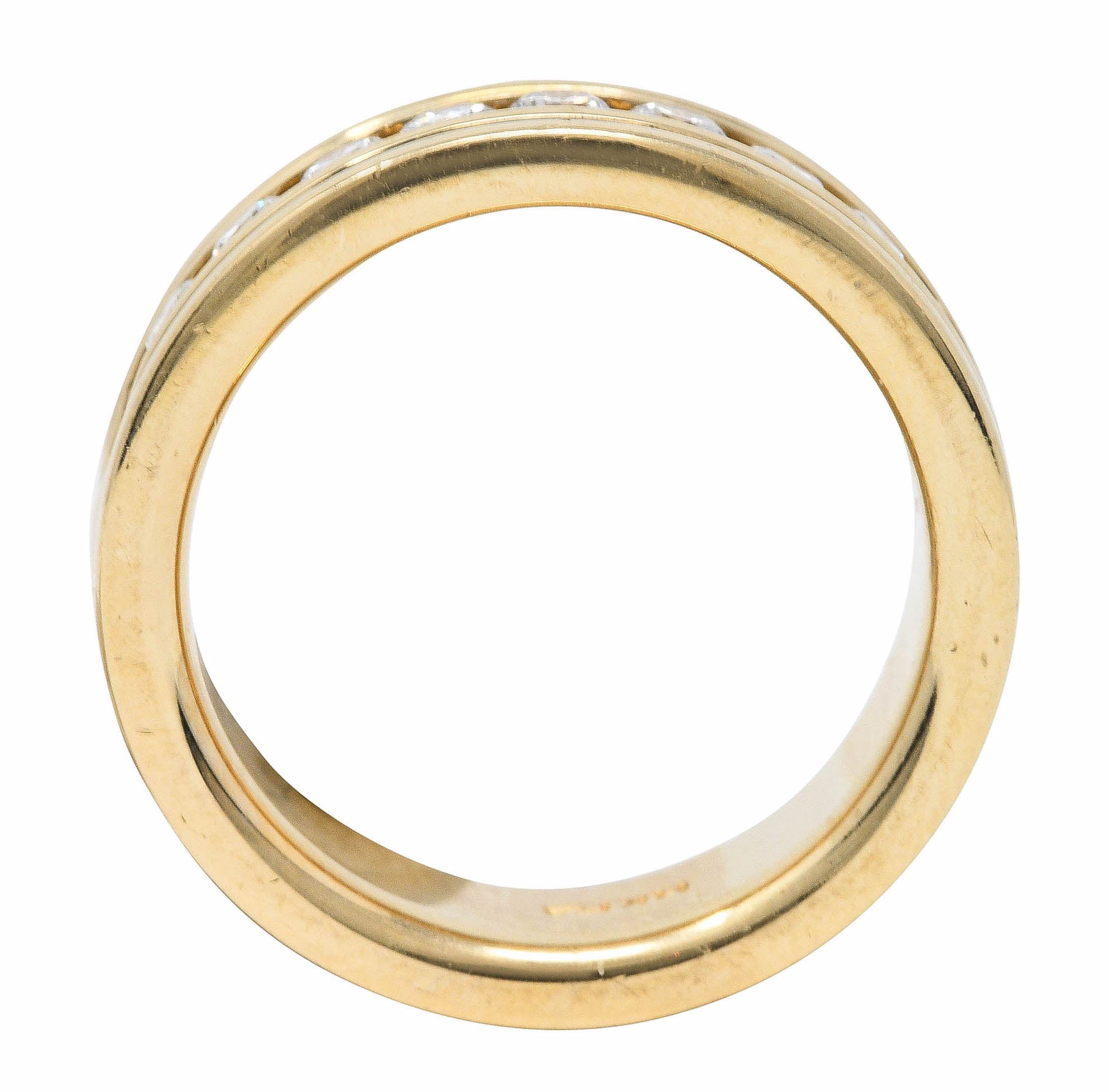 Vintage 1.25 CTW Diamond 14 Karat Gold Men's Wedding Band RingRing - Wilson's Estate Jewelry
