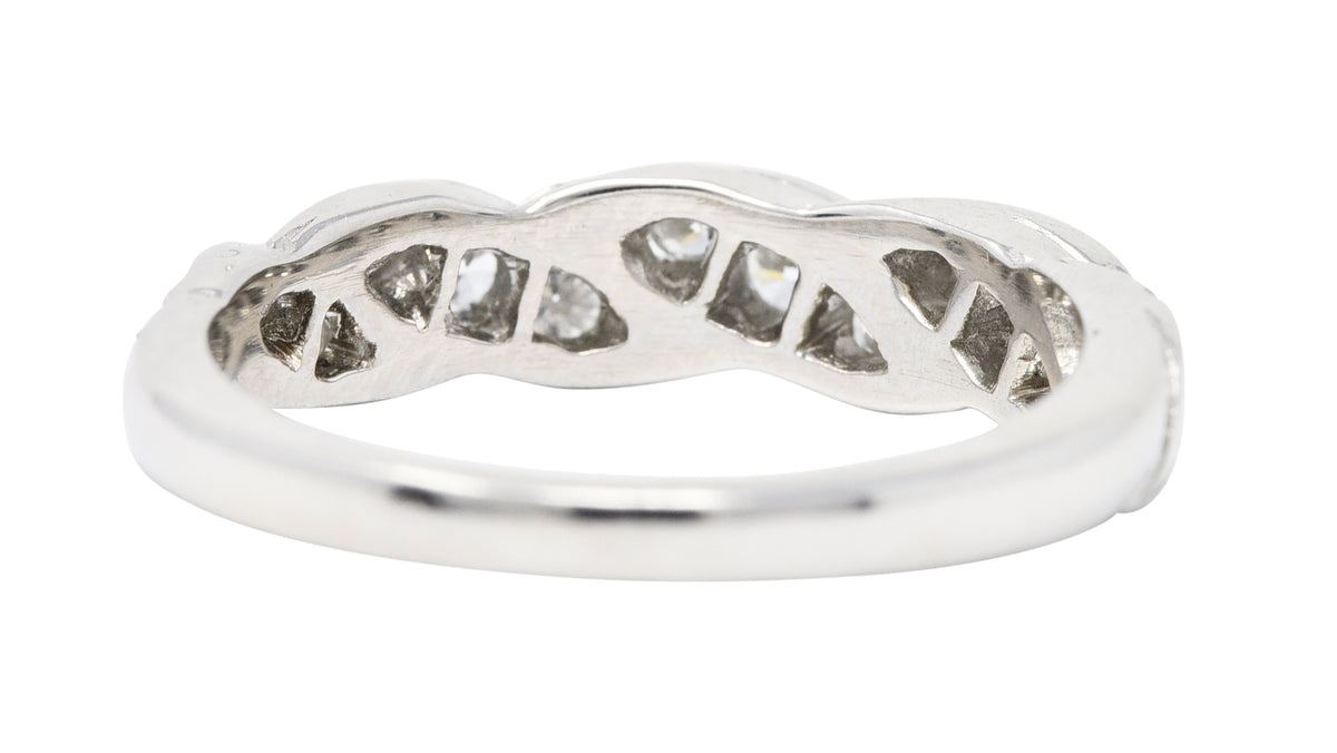 Tiffany & Co. Vintage 0.50 CTW Diamond Platinum Twist Band RingRing - Wilson's Estate Jewelry