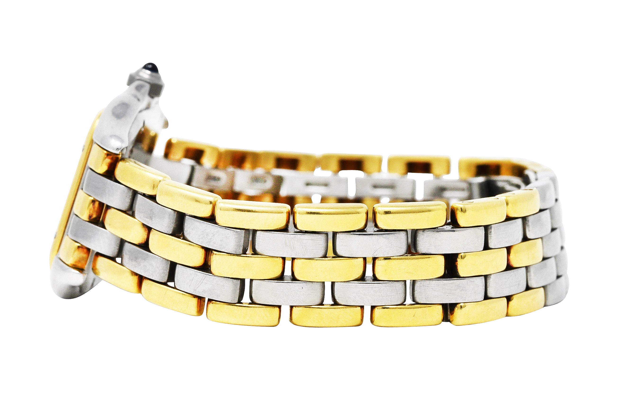 Cartier 18 Karat Gold Stainless Steel Panthere De Cartier Watch BraceletWatches - Wilson's Estate Jewelry