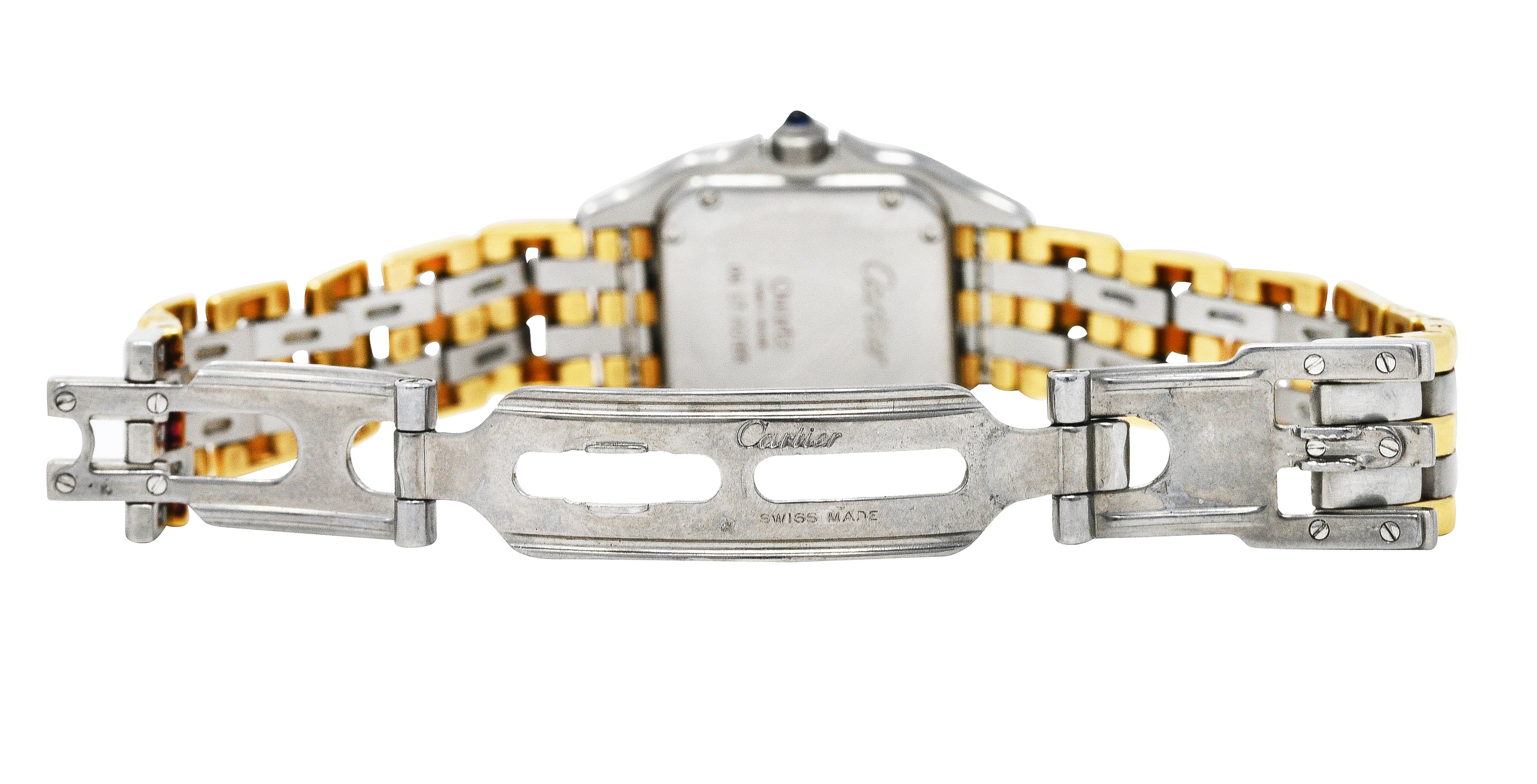 Cartier 18 Karat Gold Stainless Steel Panthere De Cartier Watch BraceletWatches - Wilson's Estate Jewelry