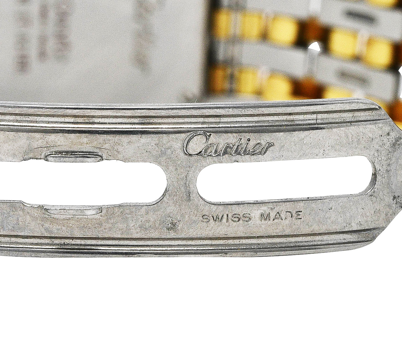 Cartier 18 Karat Gold Stainless Steel Panthere De Cartier Watch BraceletWatches - Wilson's Estate Jewelry