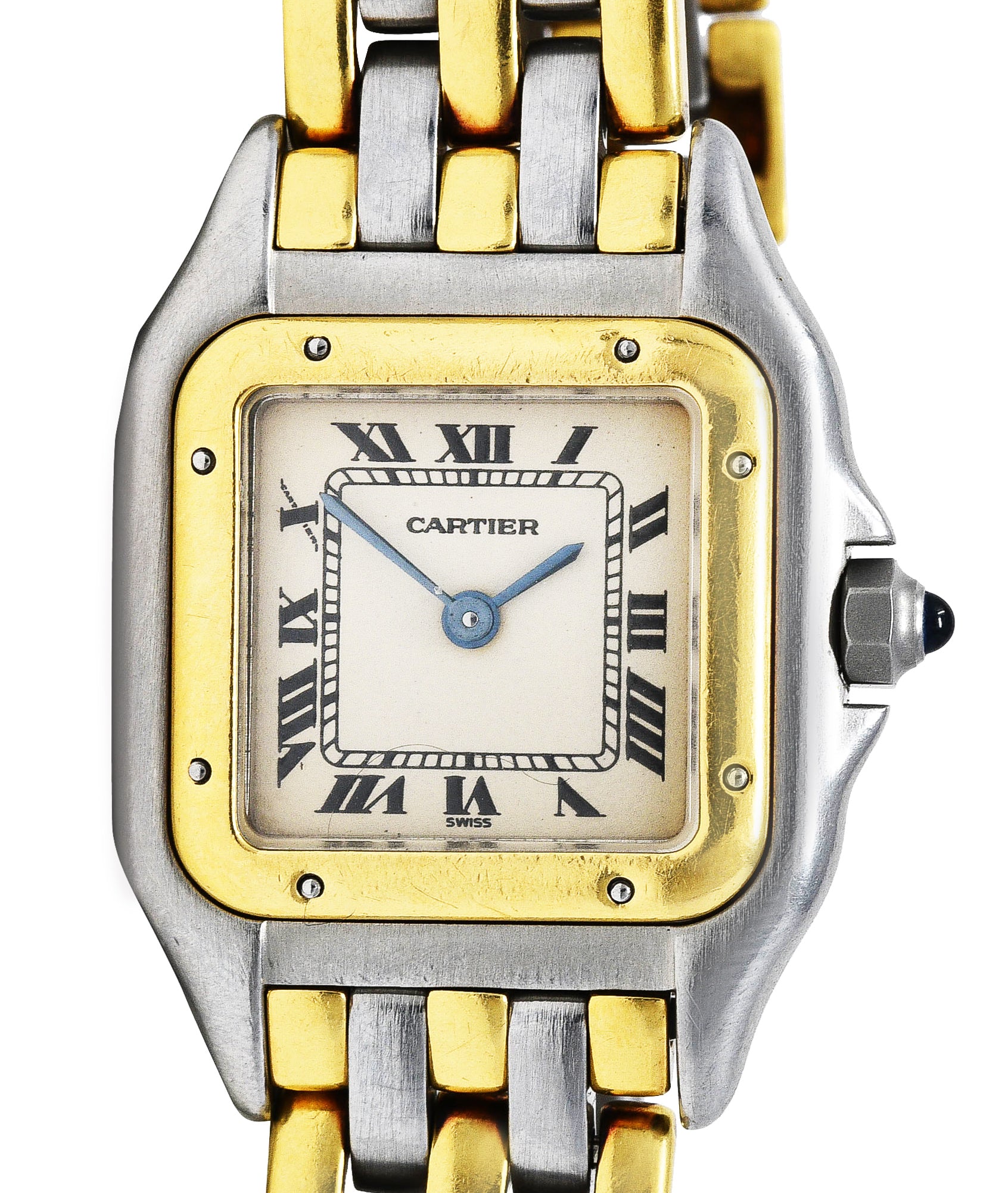 Cartier 18 Karat Gold Stainless Steel Panthere De Cartier Watch BraceletWatches - Wilson's Estate Jewelry