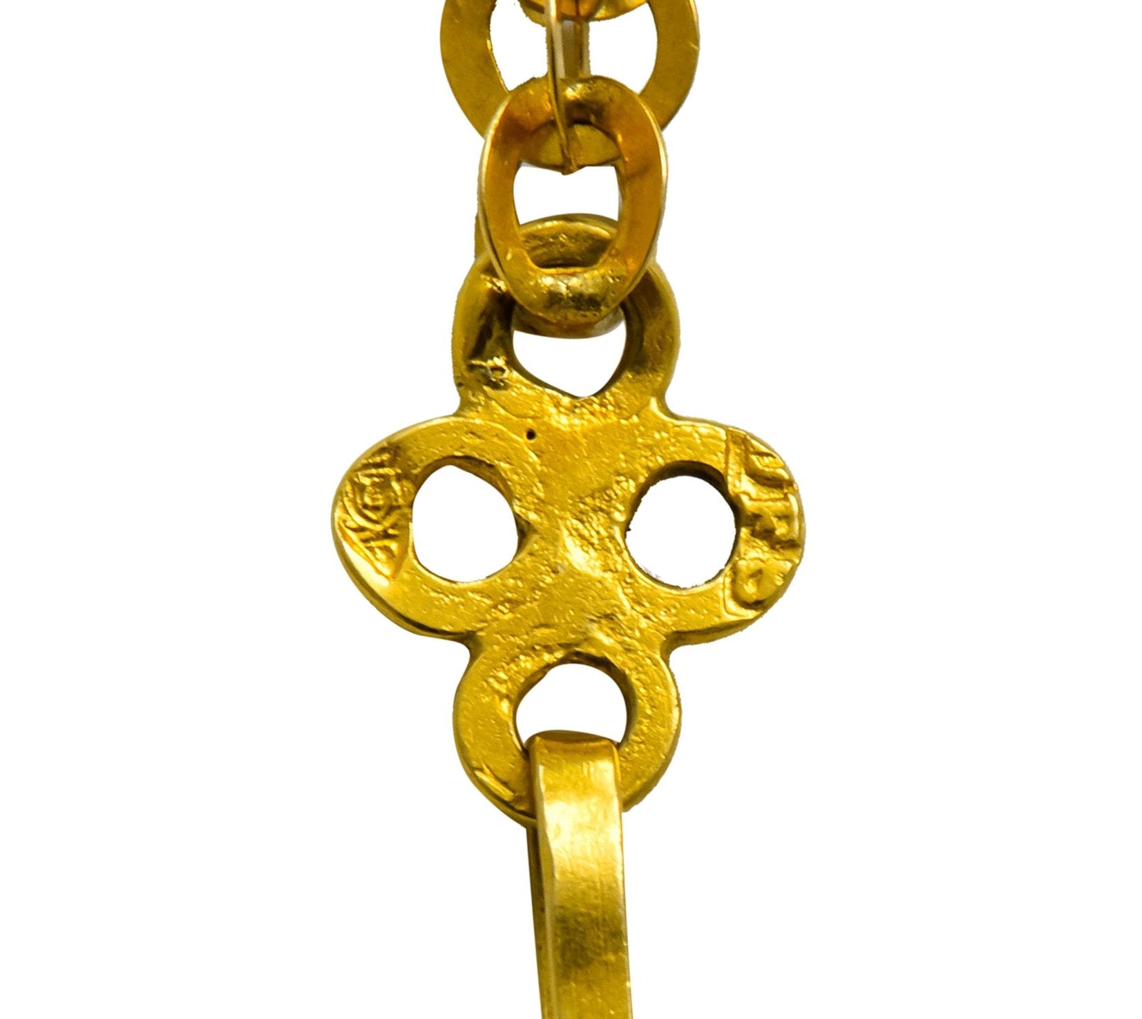 Continental Victorian 19 Karat Yellow Gold Spherical Long Chain - Wilson's Estate Jewelry