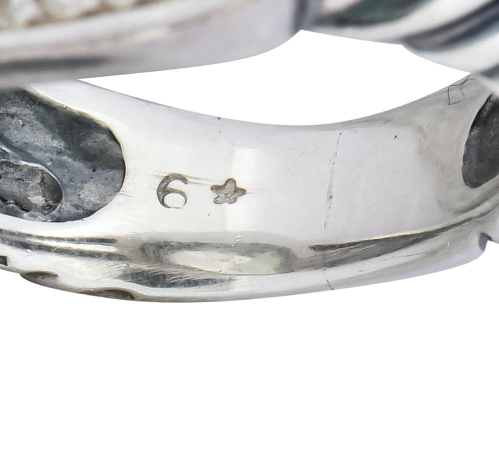 David Yurman Prasiolite Diamond Sterling Silver Albion Ring - Wilson's Estate Jewelry