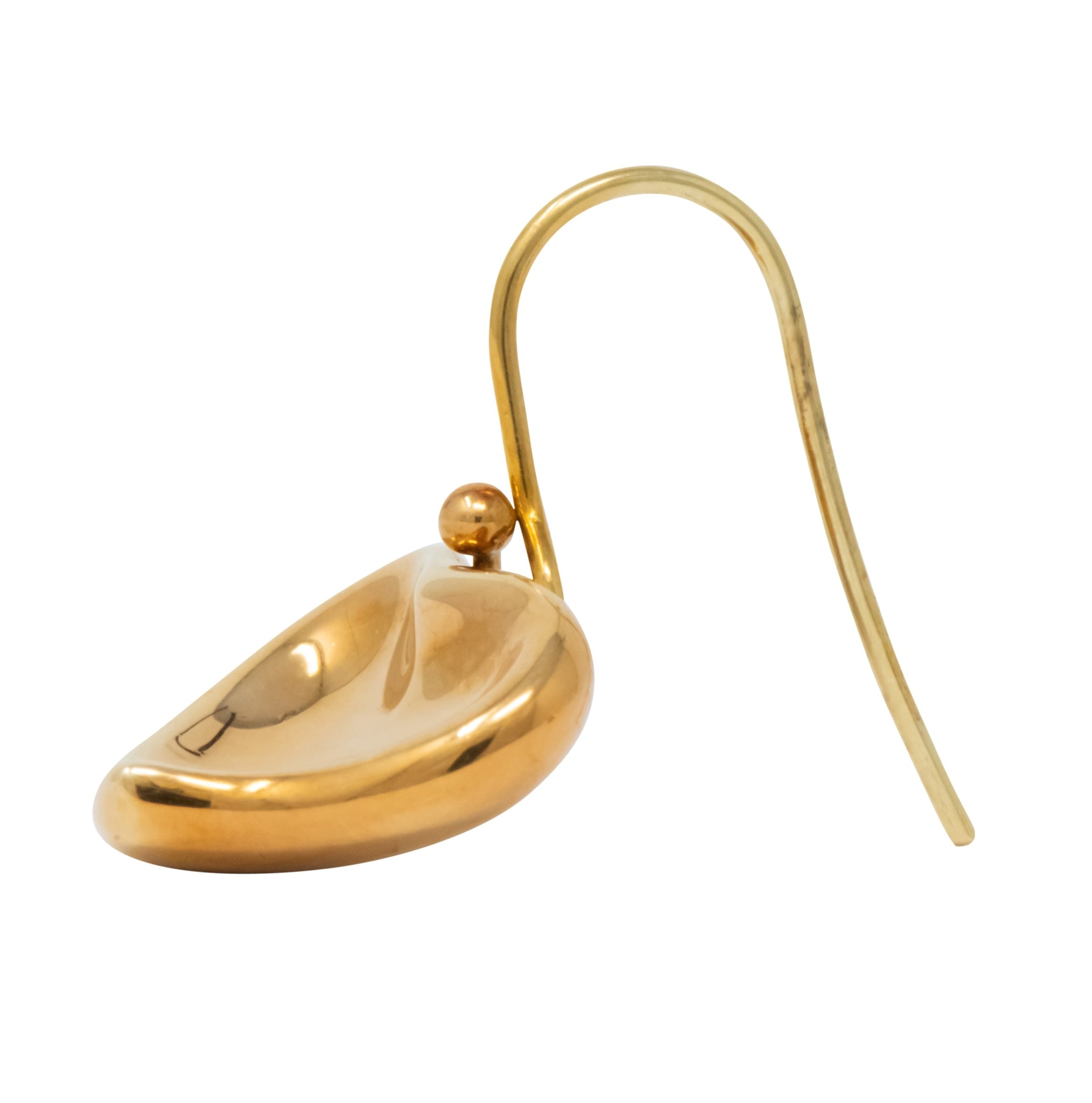 Elsa Peretti Tiffany & Co. Vintage 18 Karat Gold Heart Drop Earrings - Wilson's Estate Jewelry