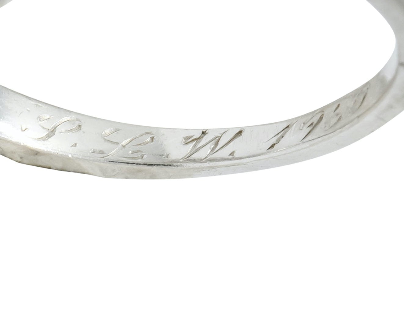 Shreve, Crump & Low Retro 0.70 CTW Diamond Platinum Band Ring - Wilson's Estate Jewelry