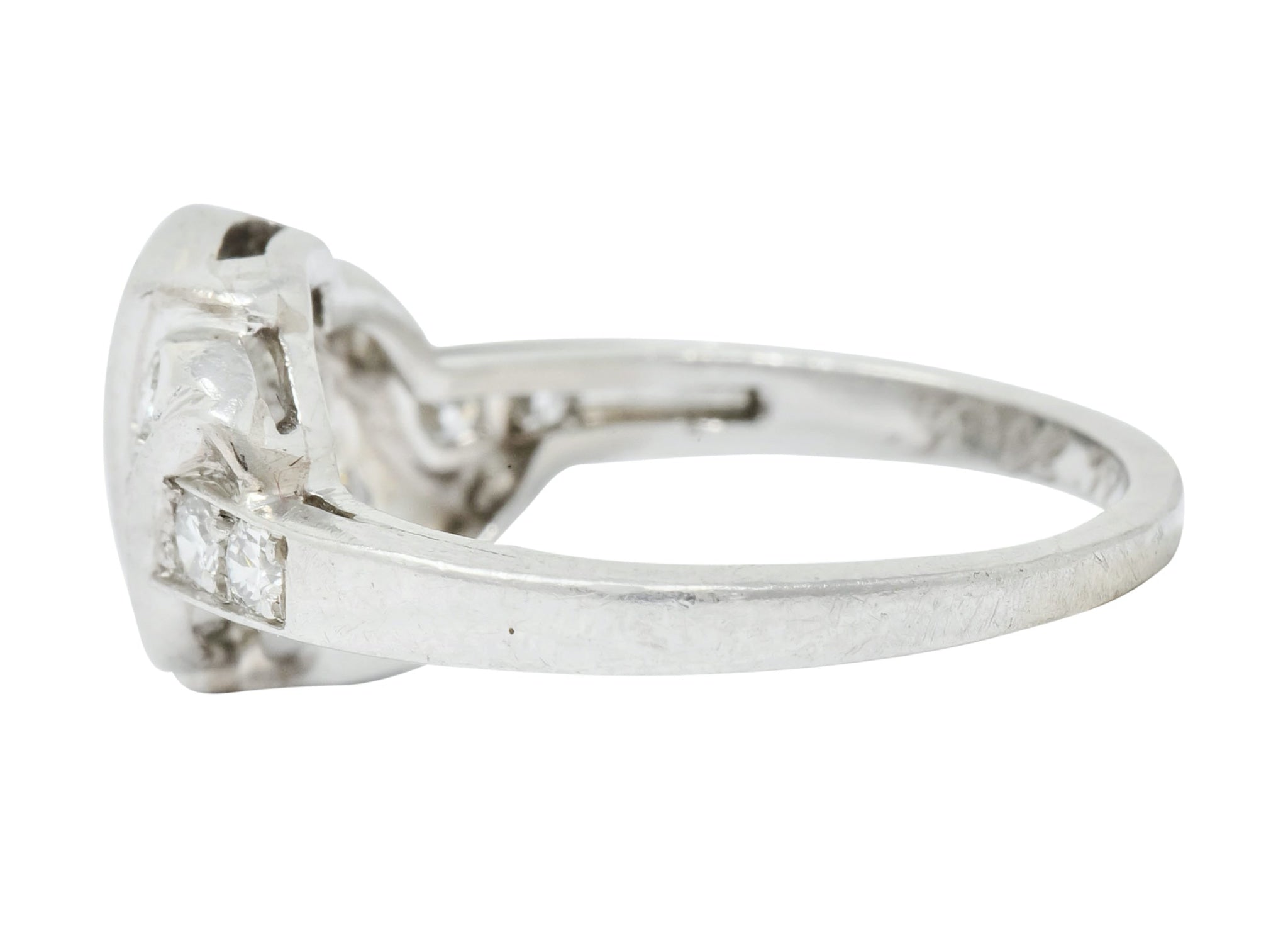Shreve, Crump & Low Retro 0.70 CTW Diamond Platinum Band Ring - Wilson's Estate Jewelry