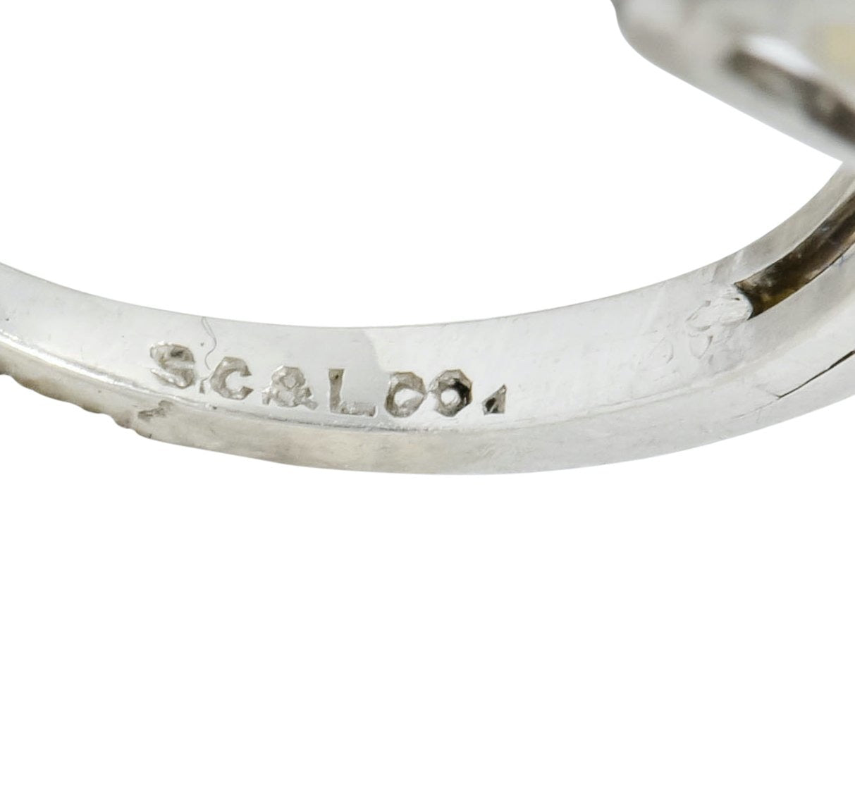 Shreve, Crump & Low Retro 0.70 CTW Diamond Platinum Band Ring - Wilson's Estate Jewelry