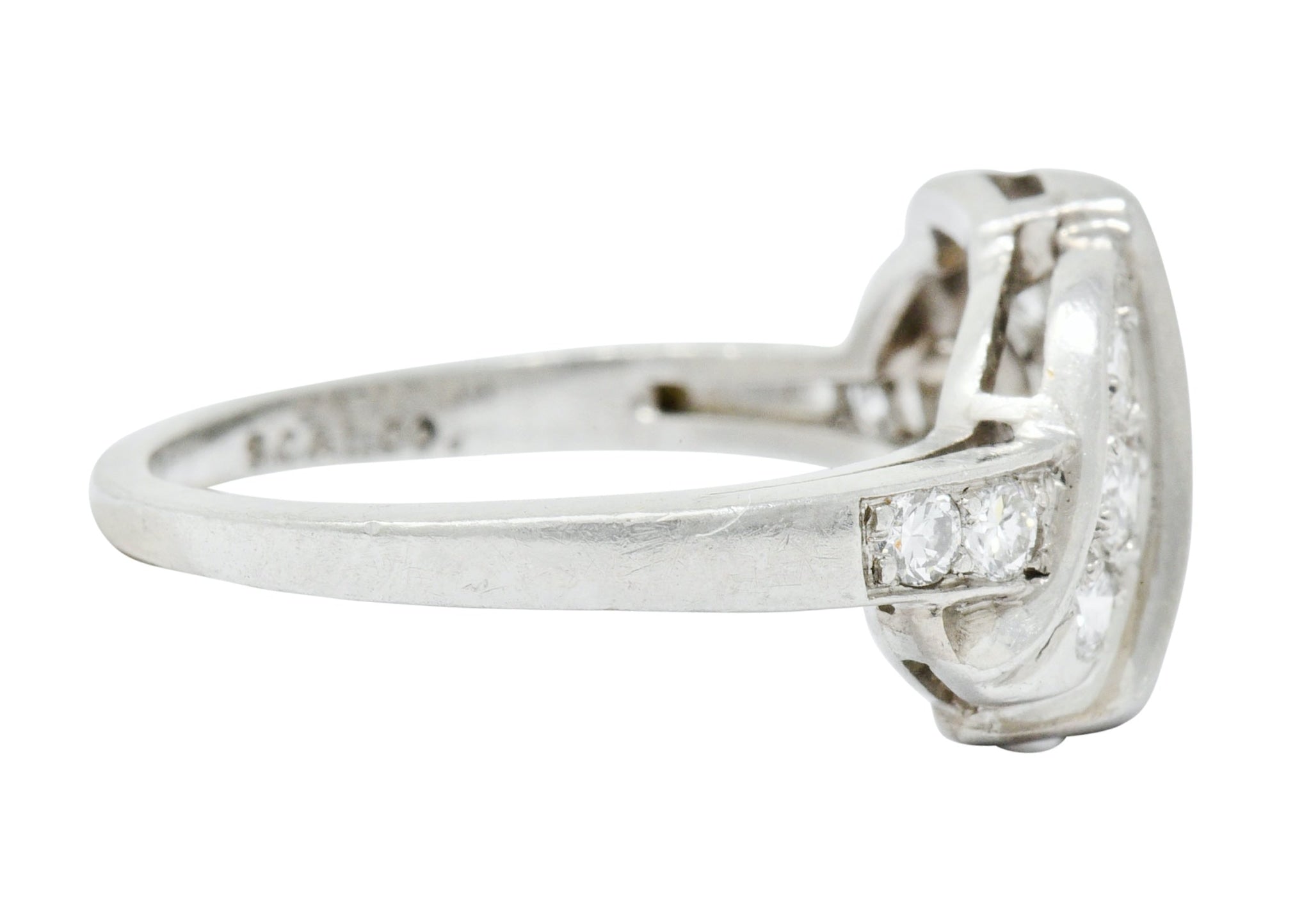 Shreve, Crump & Low Retro 0.70 CTW Diamond Platinum Band Ring - Wilson's Estate Jewelry