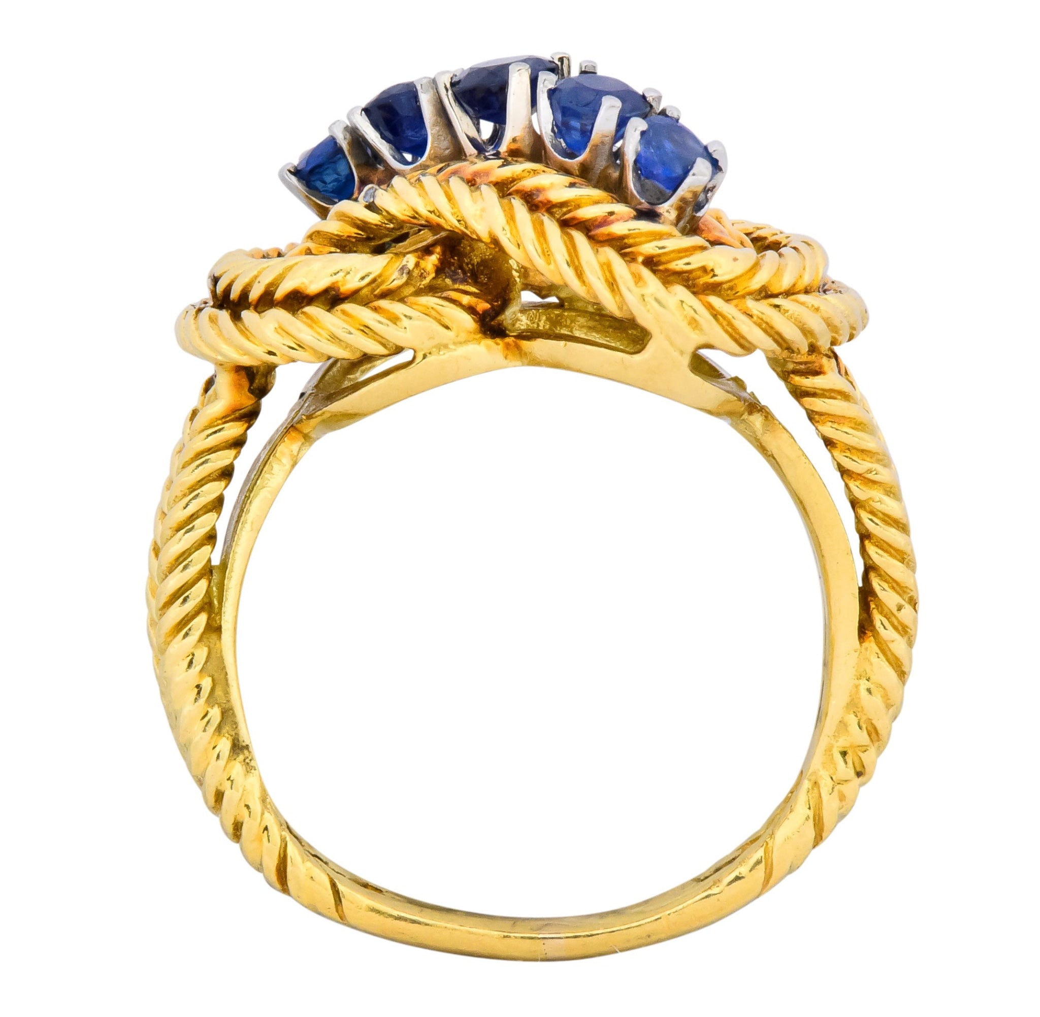Tiffany & Co. 1960’s 0.55 CTW Sapphire 18 Karat Gold Ring - Wilson's Estate Jewelry
