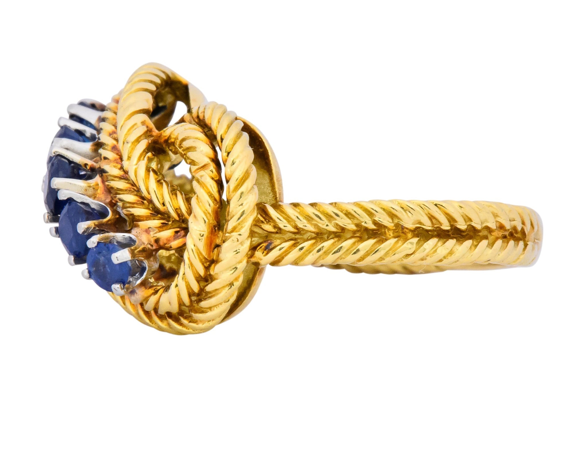 Tiffany & Co. 1960’s 0.55 CTW Sapphire 18 Karat Gold Ring - Wilson's Estate Jewelry