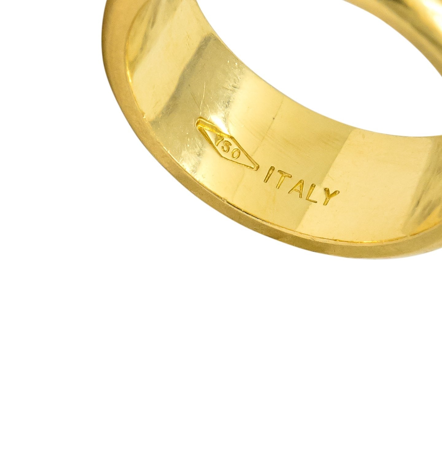 Tiffany & Co. 1995 18 Karat Gold Atlas Wide Band Ring Unisex - Wilson's Estate Jewelry