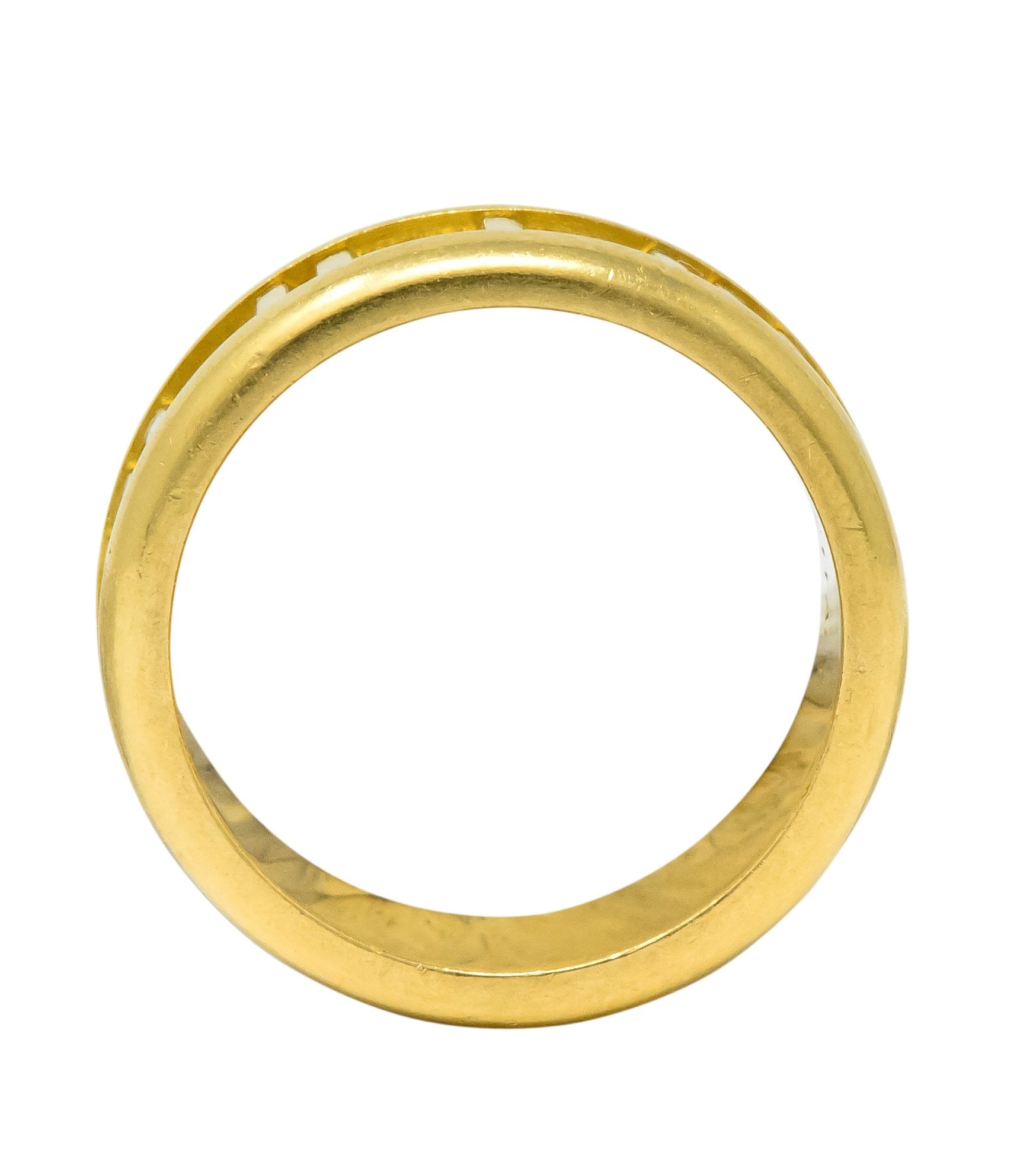 Tiffany & Co. 1995 18 Karat Gold Atlas Wide Band Ring Unisex - Wilson's Estate Jewelry