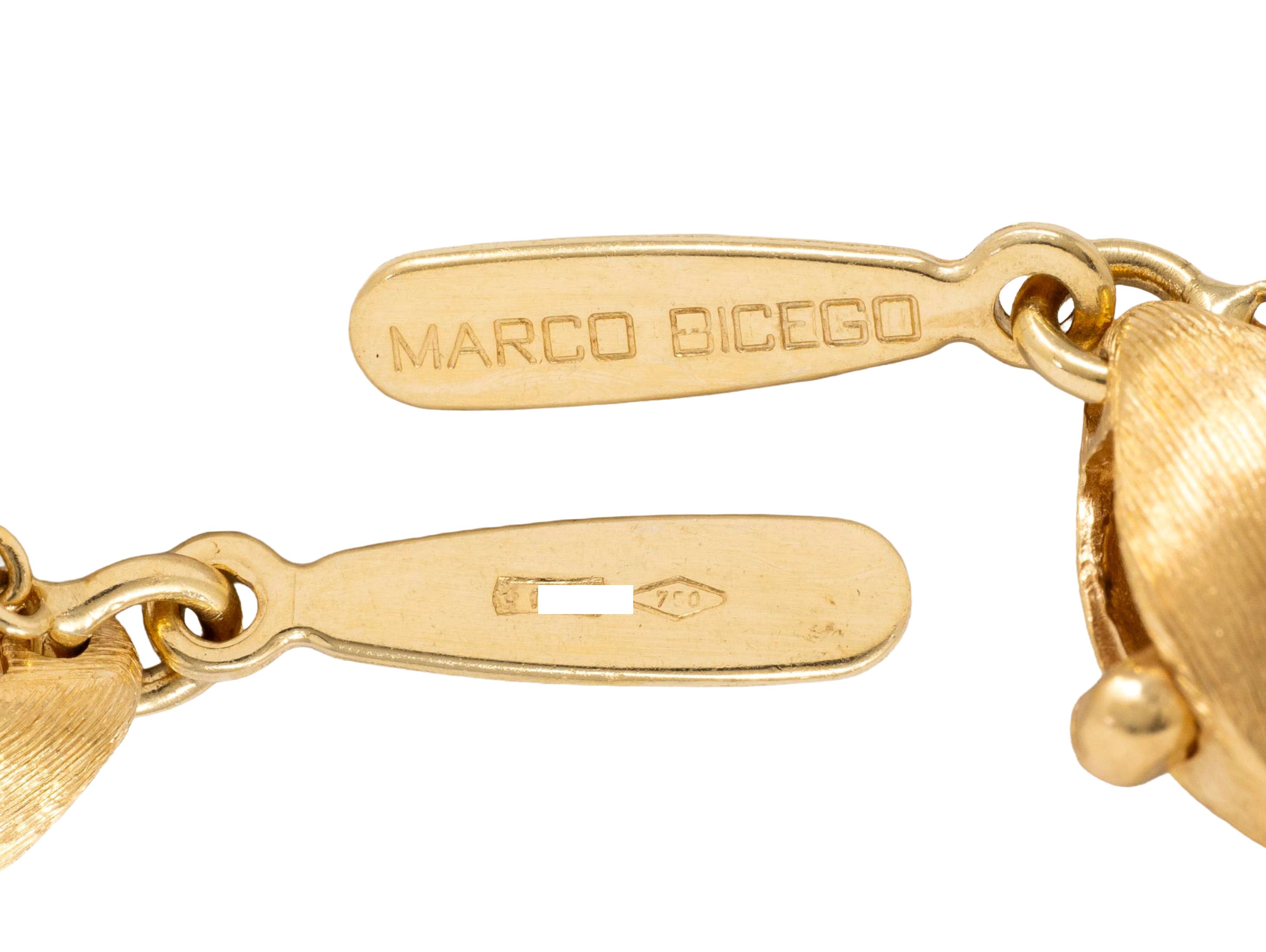 Marco Bicego Multi-Gem 18 Karat Yellow Gold Paradise Station Necklace