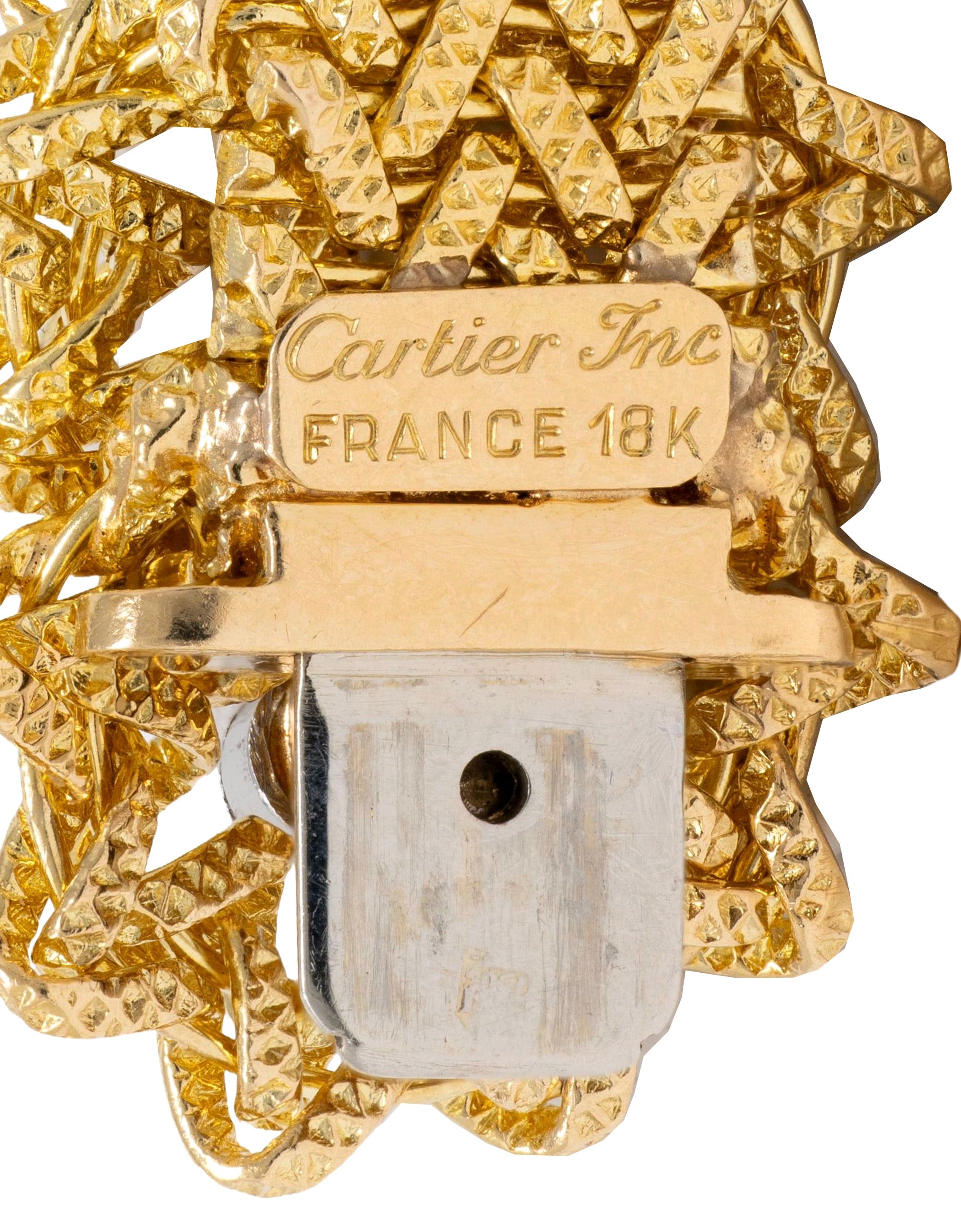 Cartier Georges L'Enfant 1960's French Diamond 18 Karat Yellow Gold Vintage Link Collar Necklace