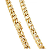 Bulgari 1980's Diamond Tourmaline 18K Yellow Gold Curb Link Vintage Necklace