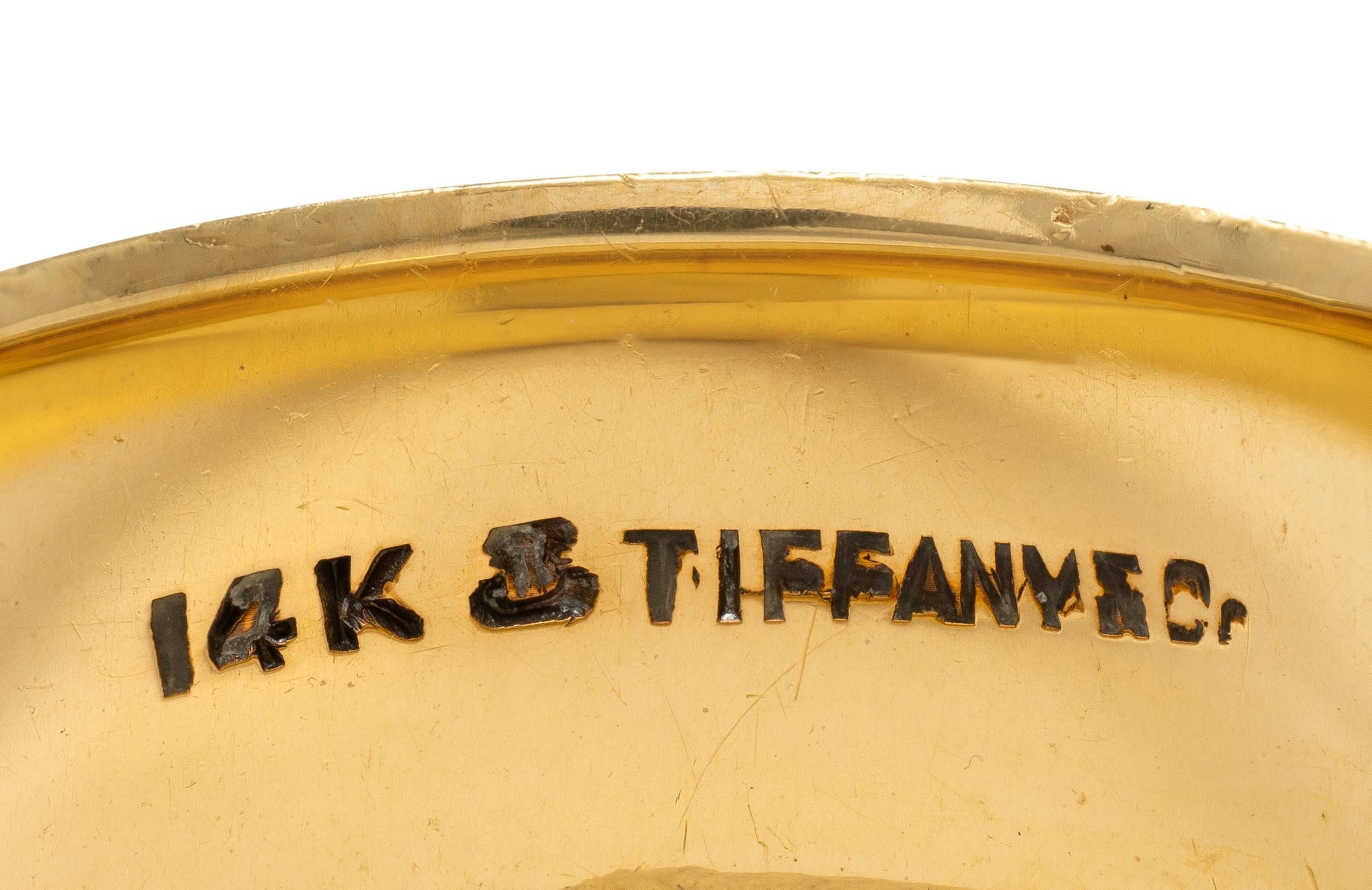 Tiffany & Co. 1960's 14 Karat Yellow Gold Vintage Wedding Cigar Band Ring