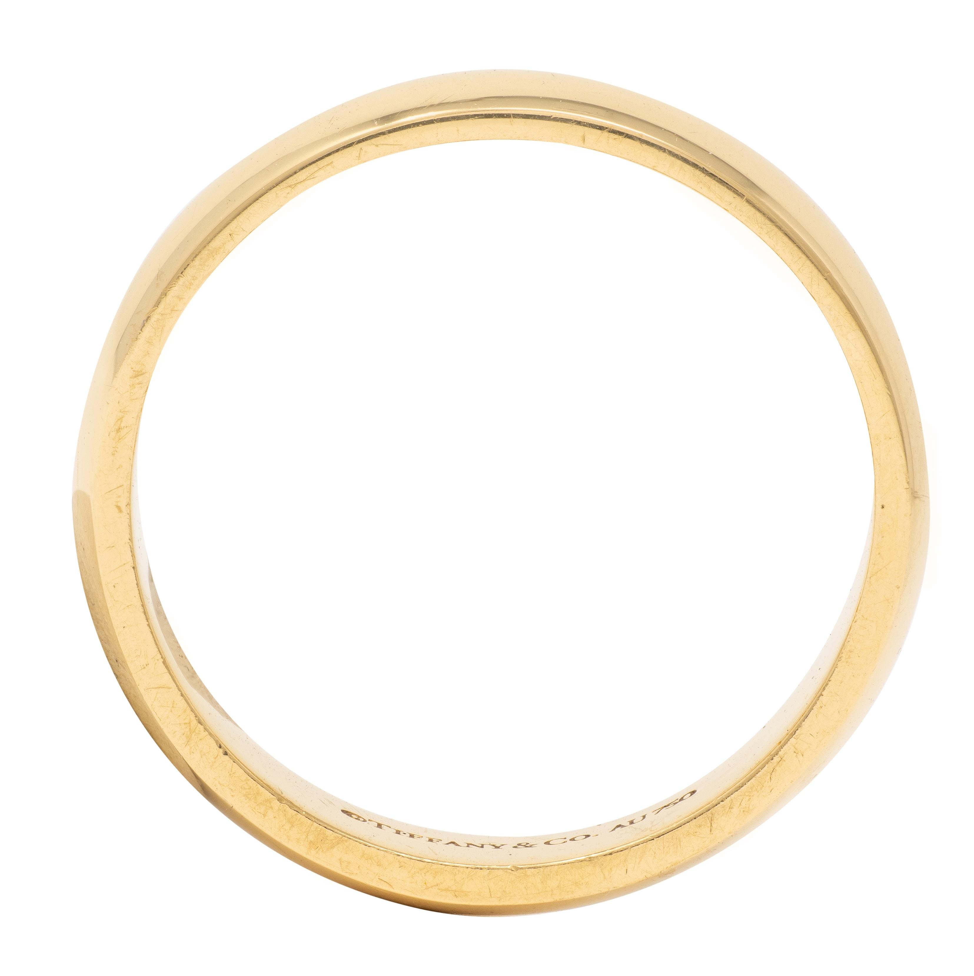 Tiffany & Co. 1990's 18 Karat Yellow Gold Vintage Wedding Band Ring