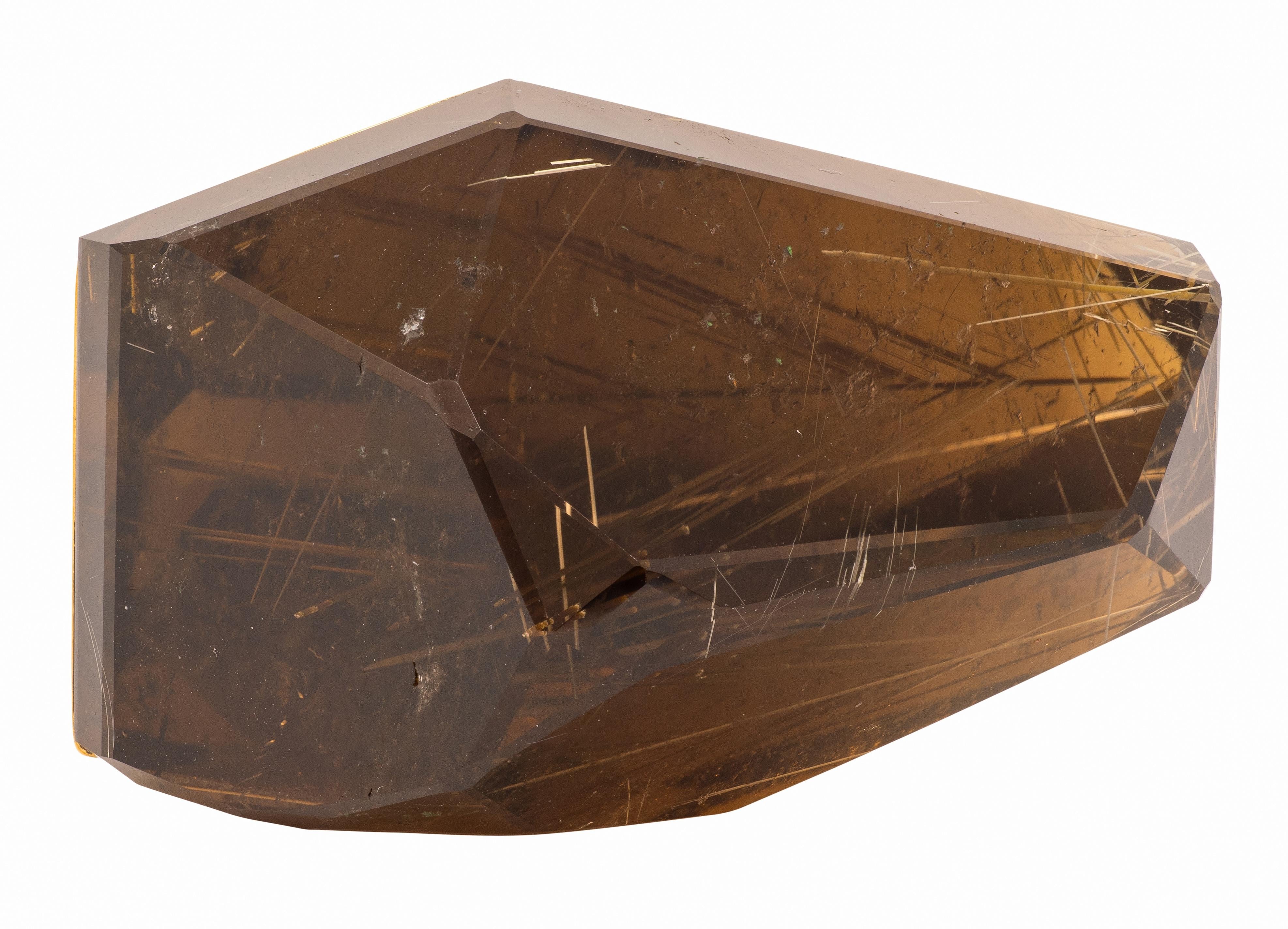 H. Stern Diane Von Furstenberg Rutilated Quartz 18 Karat Yellow Gold Power Ring