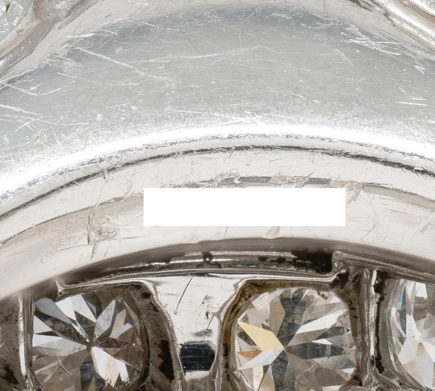 Cartier Paris Art Deco Diamond Platinum Vintage 1930's French Bombé Ring