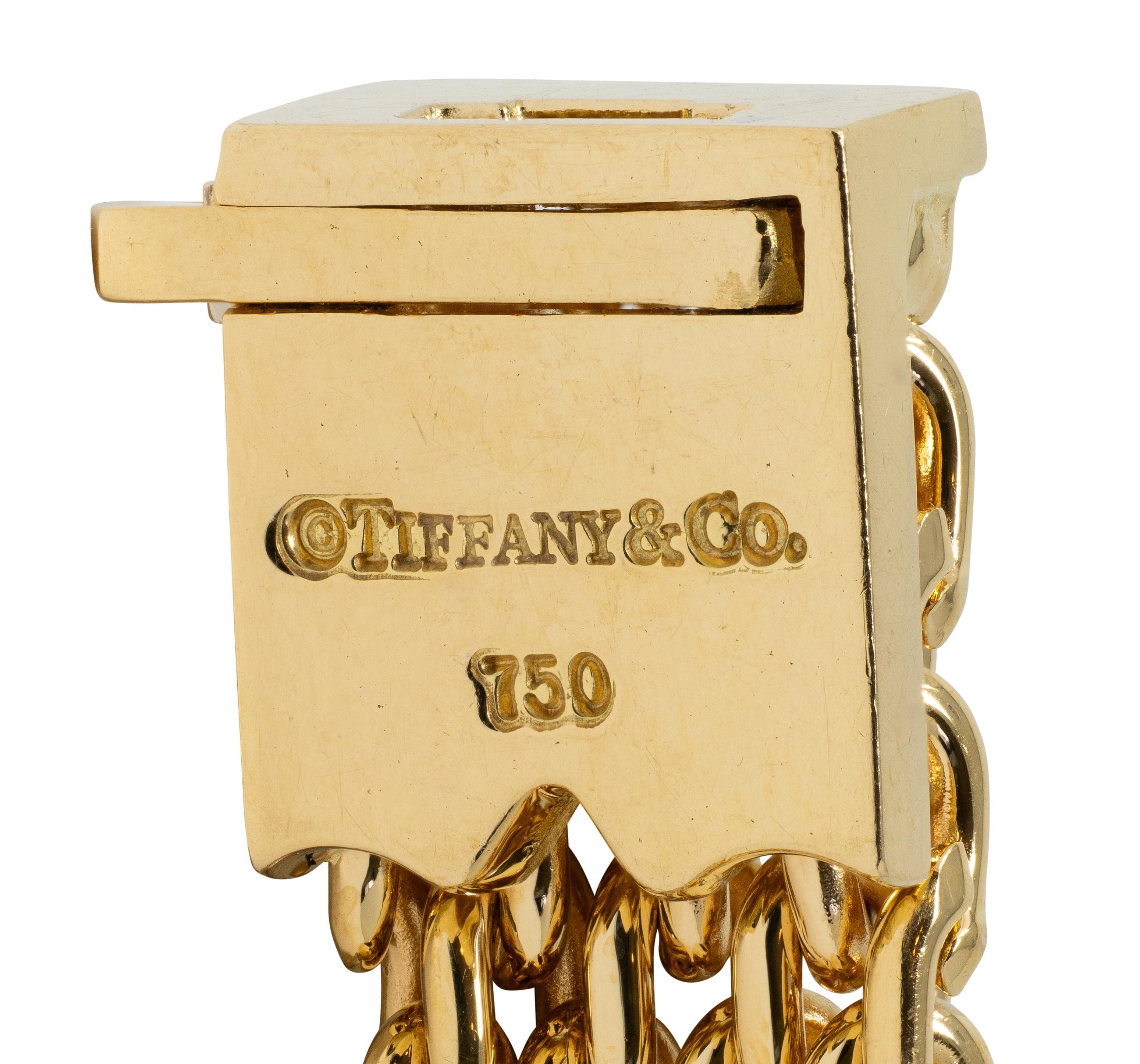 Tiffany & Co. 2001 18 Karat Yellow Gold Vintage Somerset Mesh Necklace