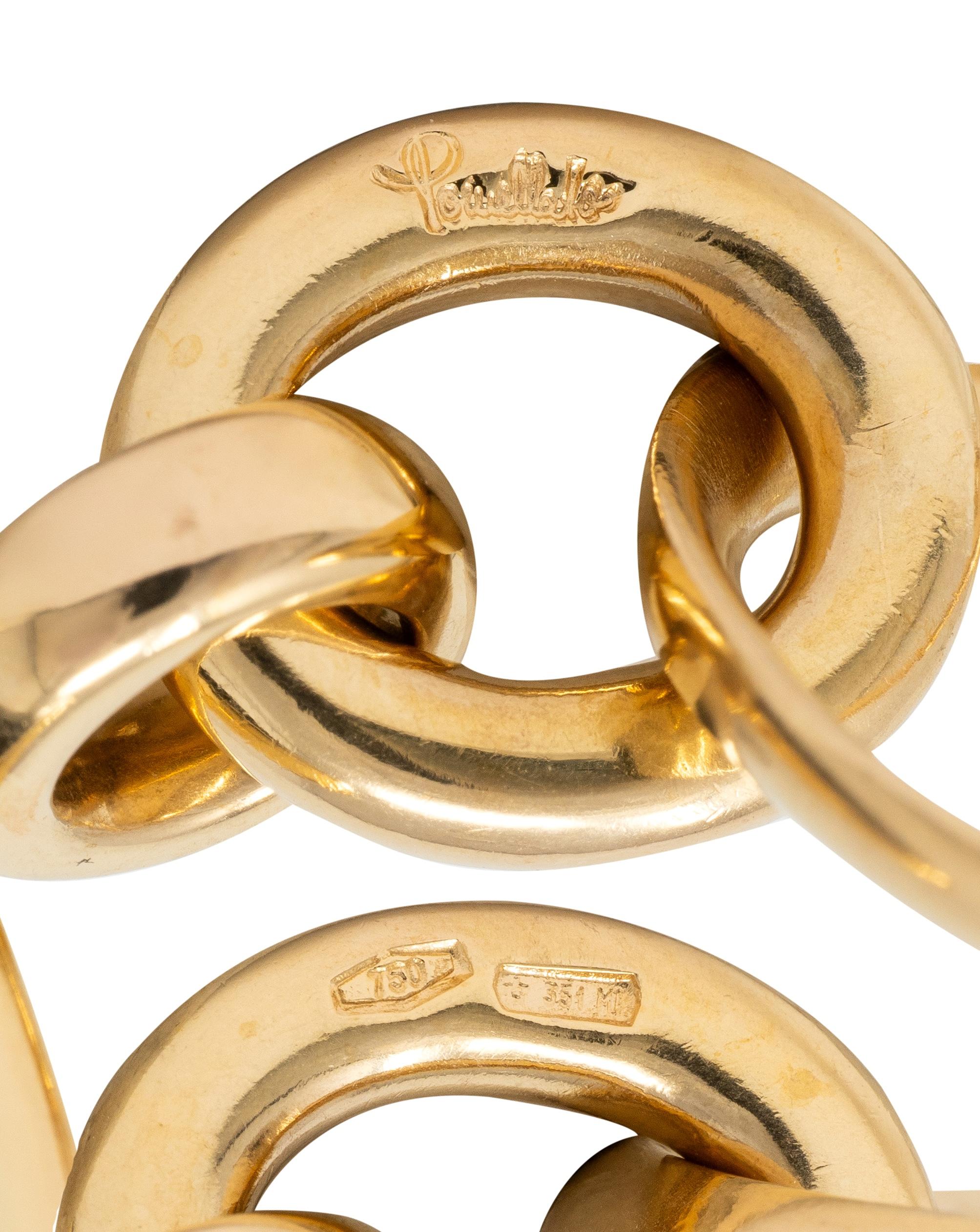 Pomellato 2000's Black Jade 18 Karat Yellow Gold Capri Pendant Necklace