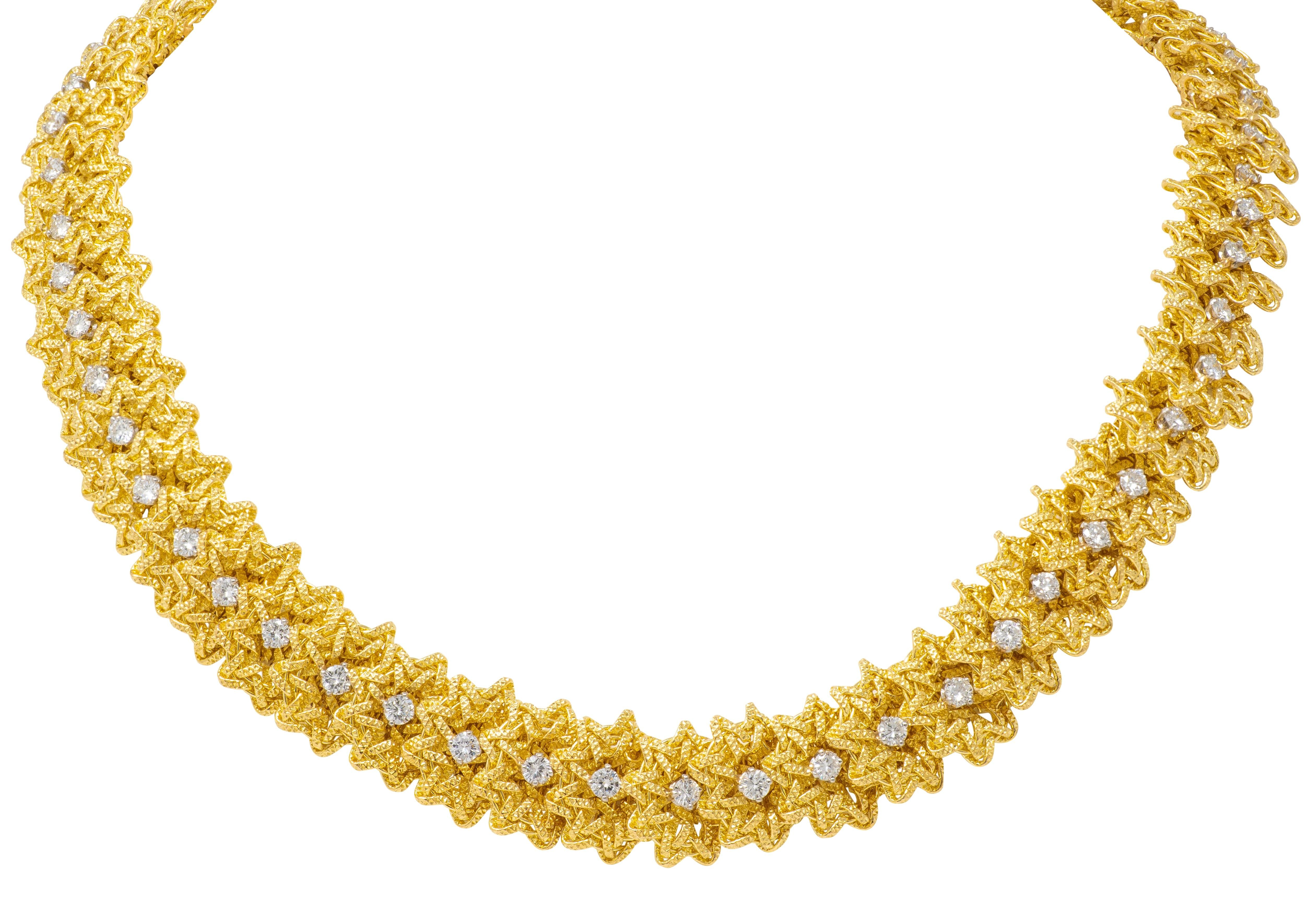 Cartier Georges L'Enfant French Diamond 18K Yellow Gold Vintage Necklace