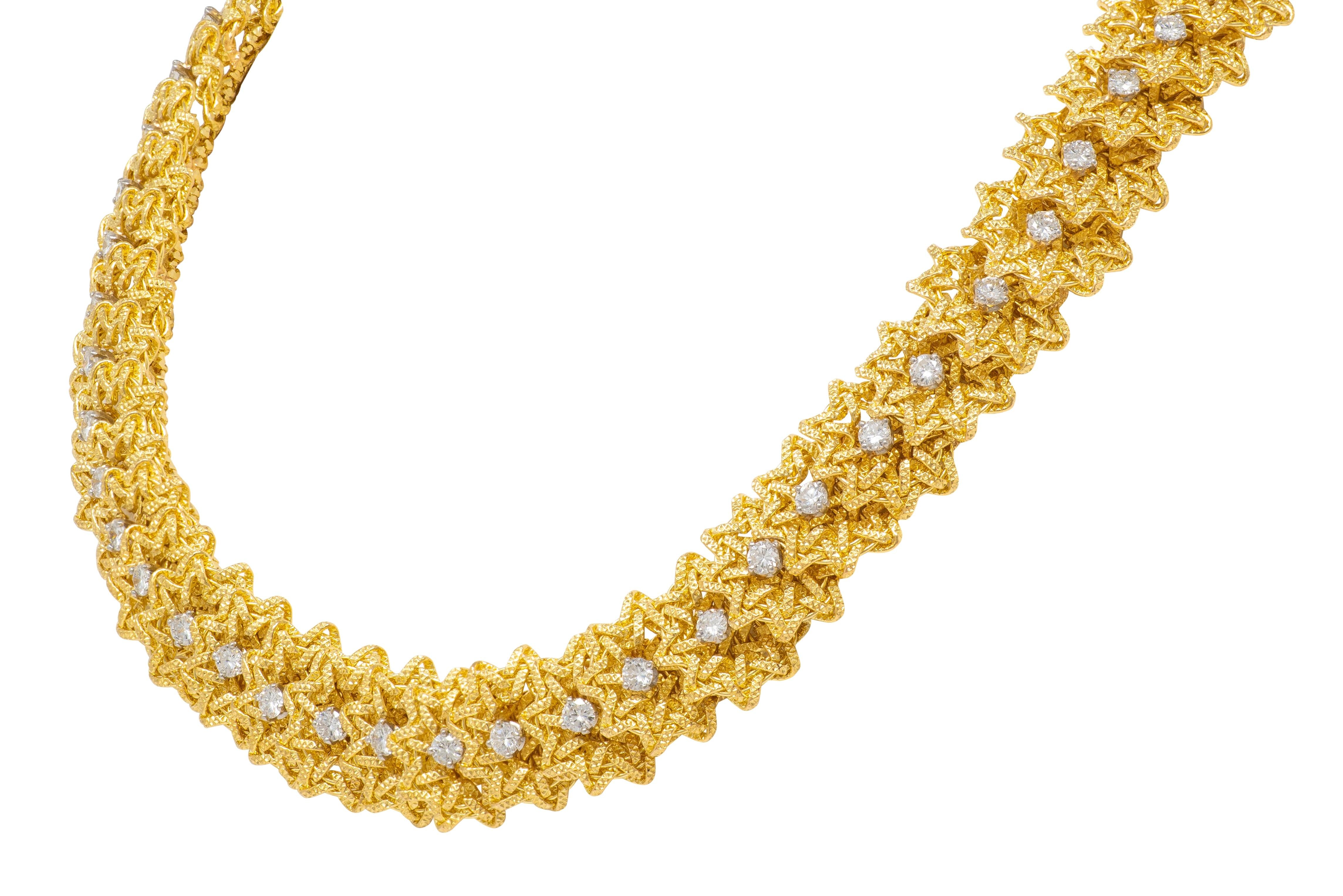 Cartier Georges L'Enfant French Diamond 18K Yellow Gold Vintage Necklace