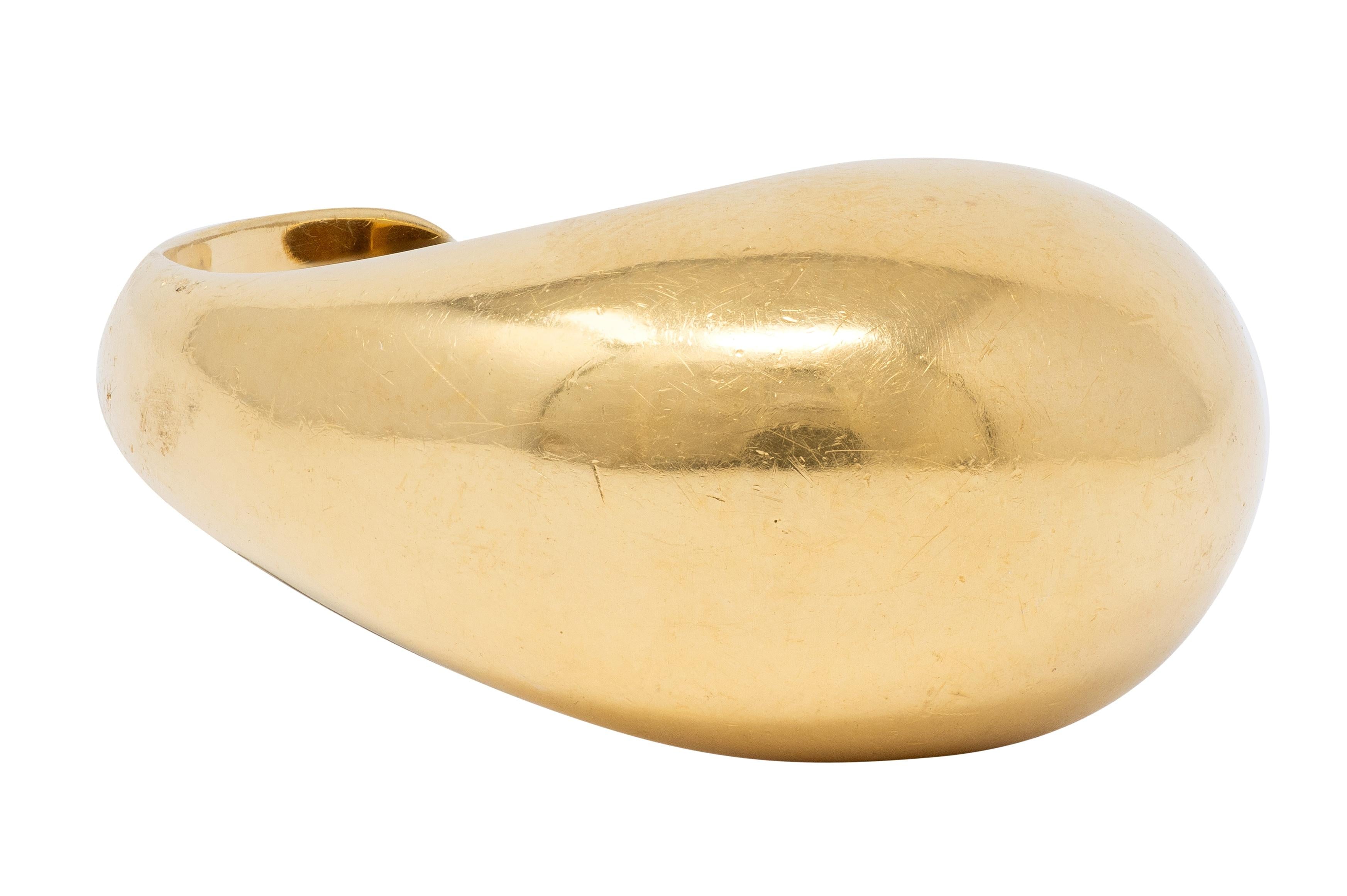 Tiffany & Co. Elsa Peretti 1970's 18 Karat Yellow Gold Vintage Eagle Talon Ring