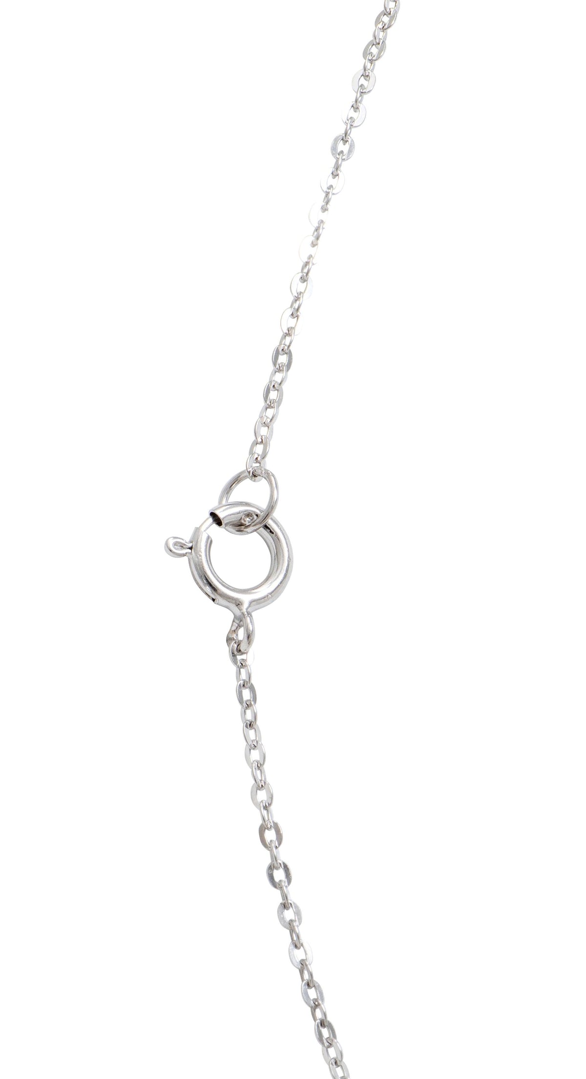 Contemporary 2.97 CTW Diamond 14 Karat Two-Tone Gold Heart Drop Station Necklace