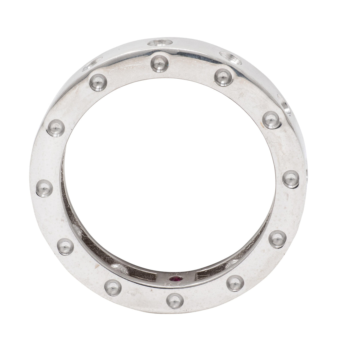 Roberto Coin 18 Karat White Gold Pois Moi Symphony Contemporary Band Ring