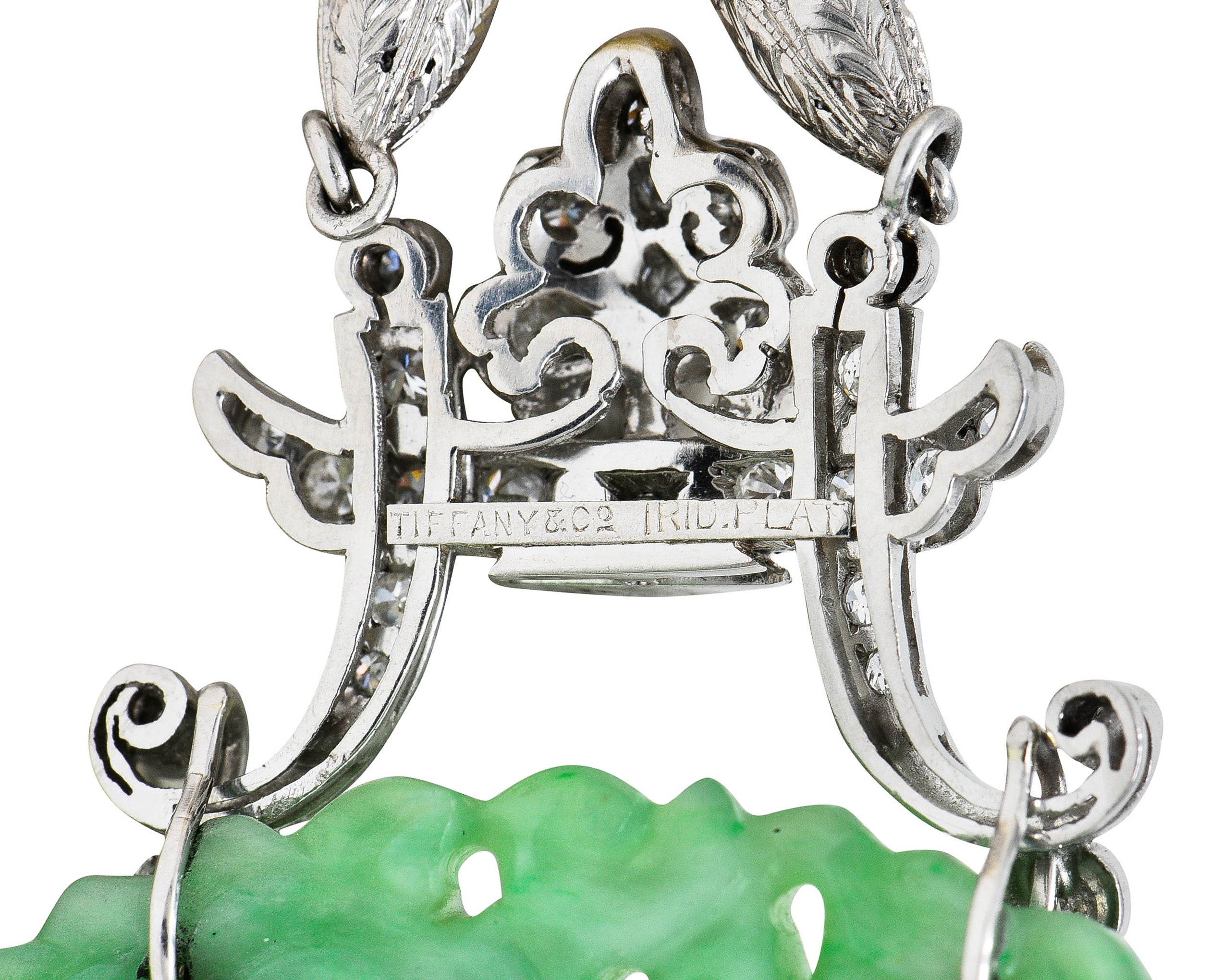 Tiffany & Co. Art Deco Substantial Carved Jade Dragon Seed Pearl Diamond Platinum Sautoir Pendant NecklaceNecklace - Wilson's Estate Jewelry