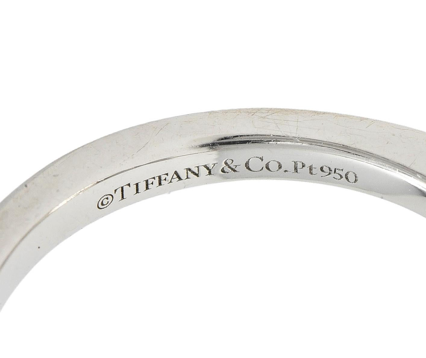 Tiffany & Co. Contemporary Akoya Pearl Diamond Platinum Victoria Cluster Ring