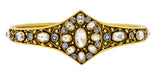 Tiffany & Co. Antique Sapphire Topaz 18 Karat Yellow Gold Filigree Bracelet