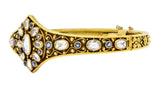 Tiffany & Co. Antique Sapphire Topaz 18 Karat Yellow Gold Filigree Bracelet