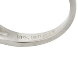 Mid-Century 1.16 CTW Diamond Platinum Three Row Vintage Stack Band Ring