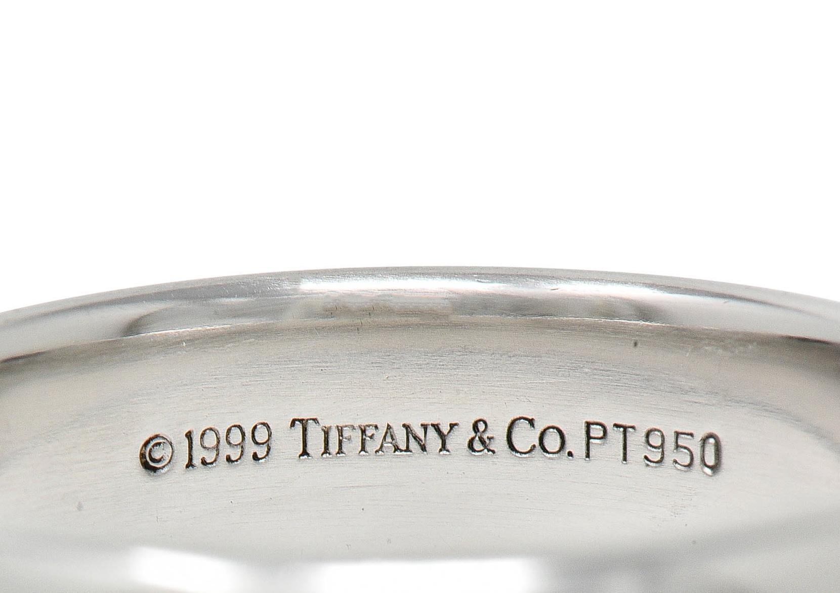 1999 Tiffany & Co. Platinum 6.0 MM Vintage Men's Wedding Band Ring