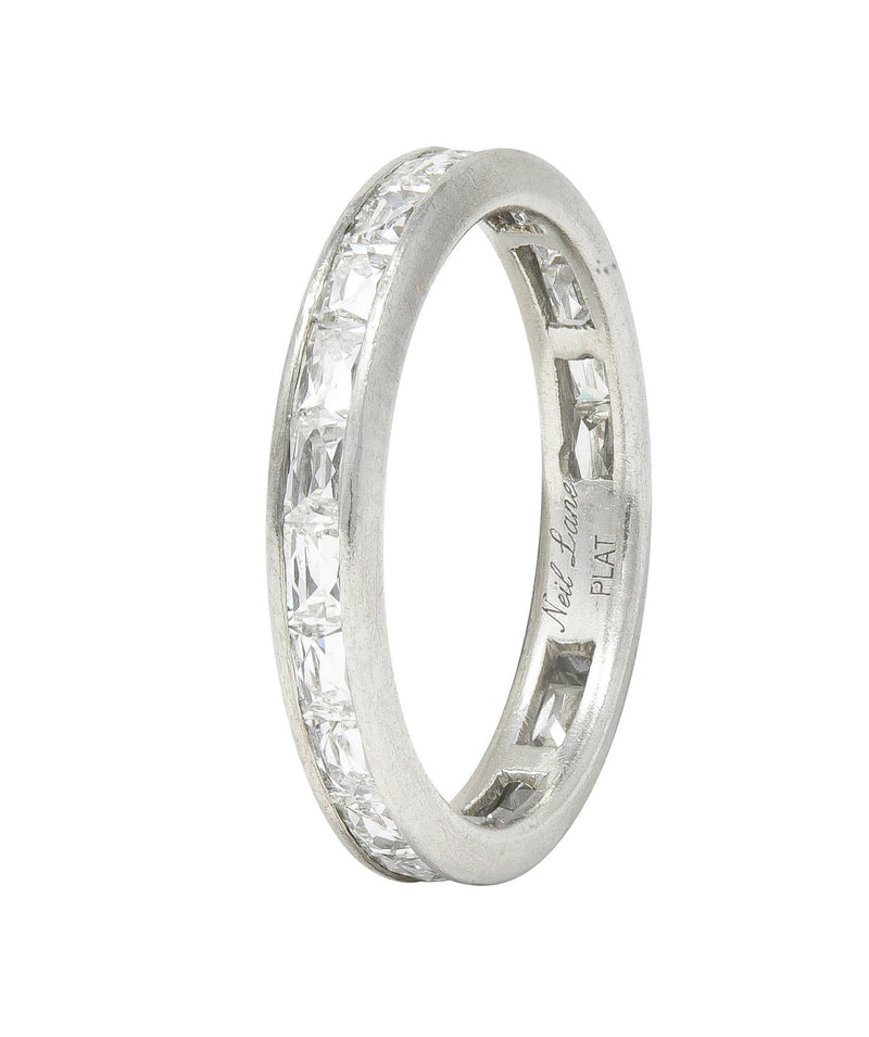 Neil Lane Couture French Cut 2.05 CTW Diamond Eternity Channel Band Ring