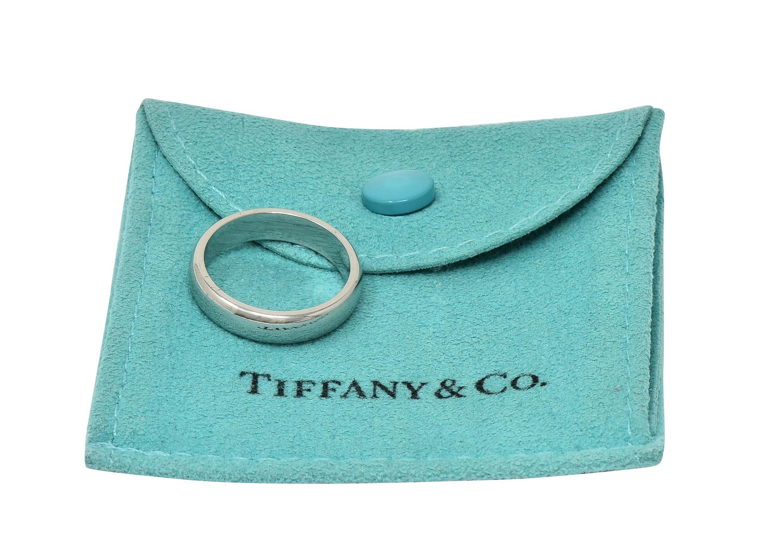 Tiffany & Co. 1990's Platinum 6.0 MM Vintage Forever Wedding Band Unisex Ring