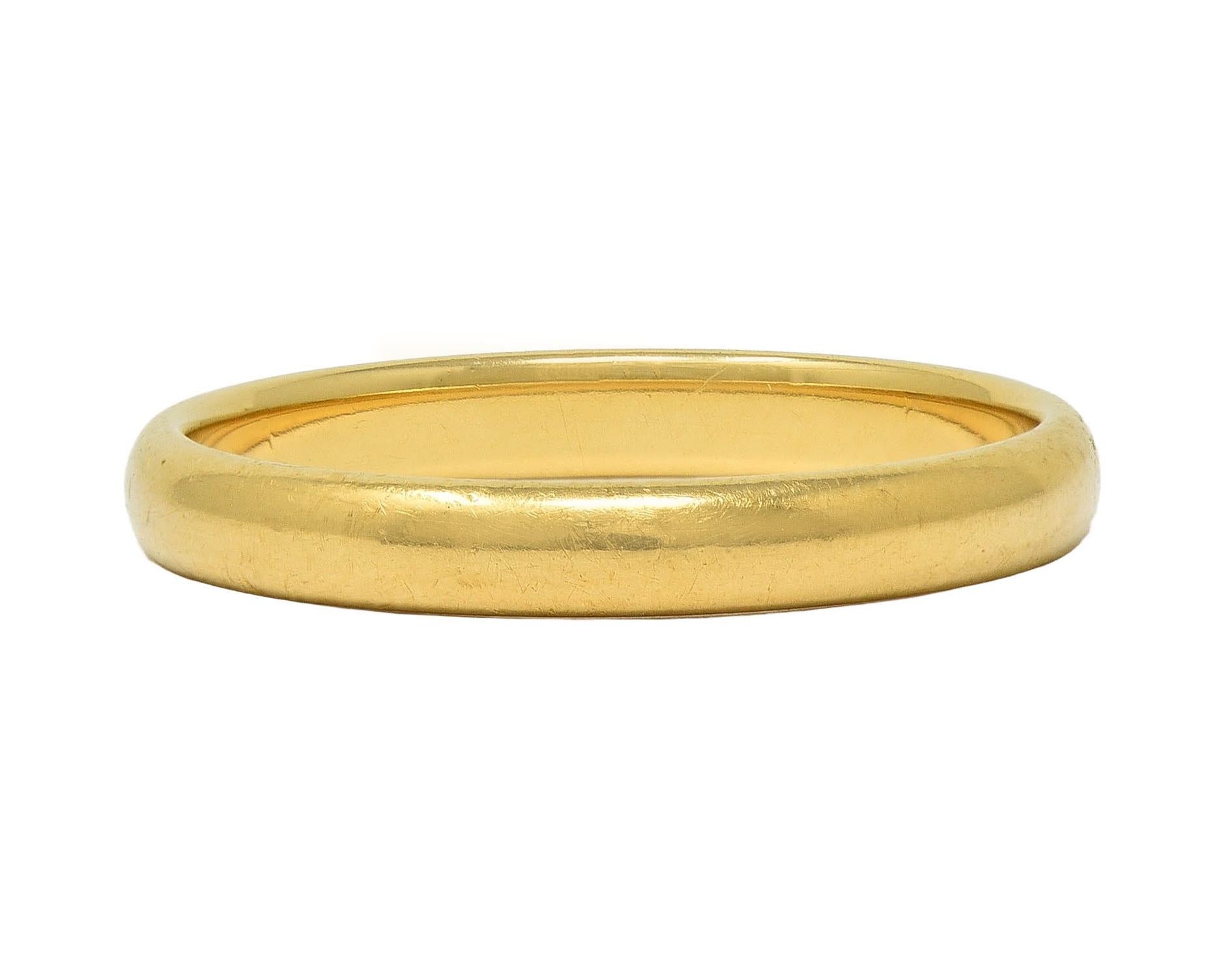 Tiffany & Co. 18 Karat Yellow Gold Contemporary Forever Men's Wedding Band Ring