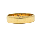 Retro 1943 14 Karat Yellow Gold Vintage Wedding Band Ring